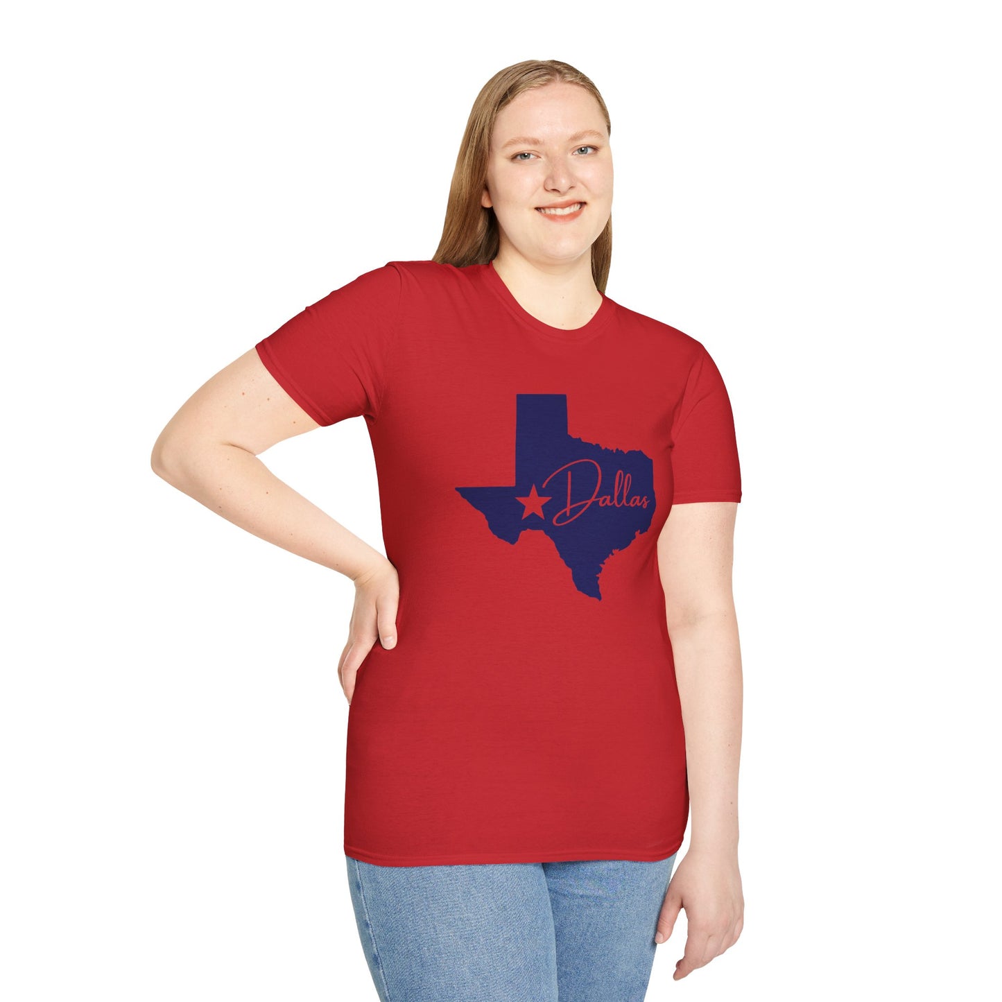 Chefao Dallas, Texas I, Unisex Softstyle T-Shirt