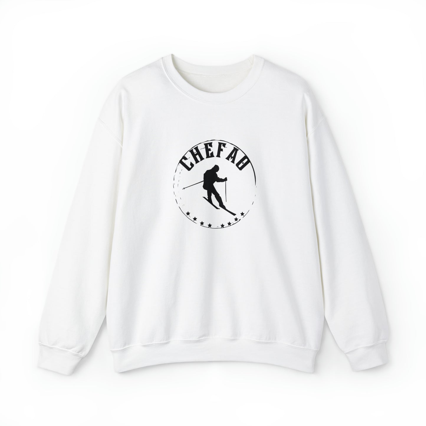 Chefao Skiing I, Unisex Heavy Blend Crewneck Sweatshirt