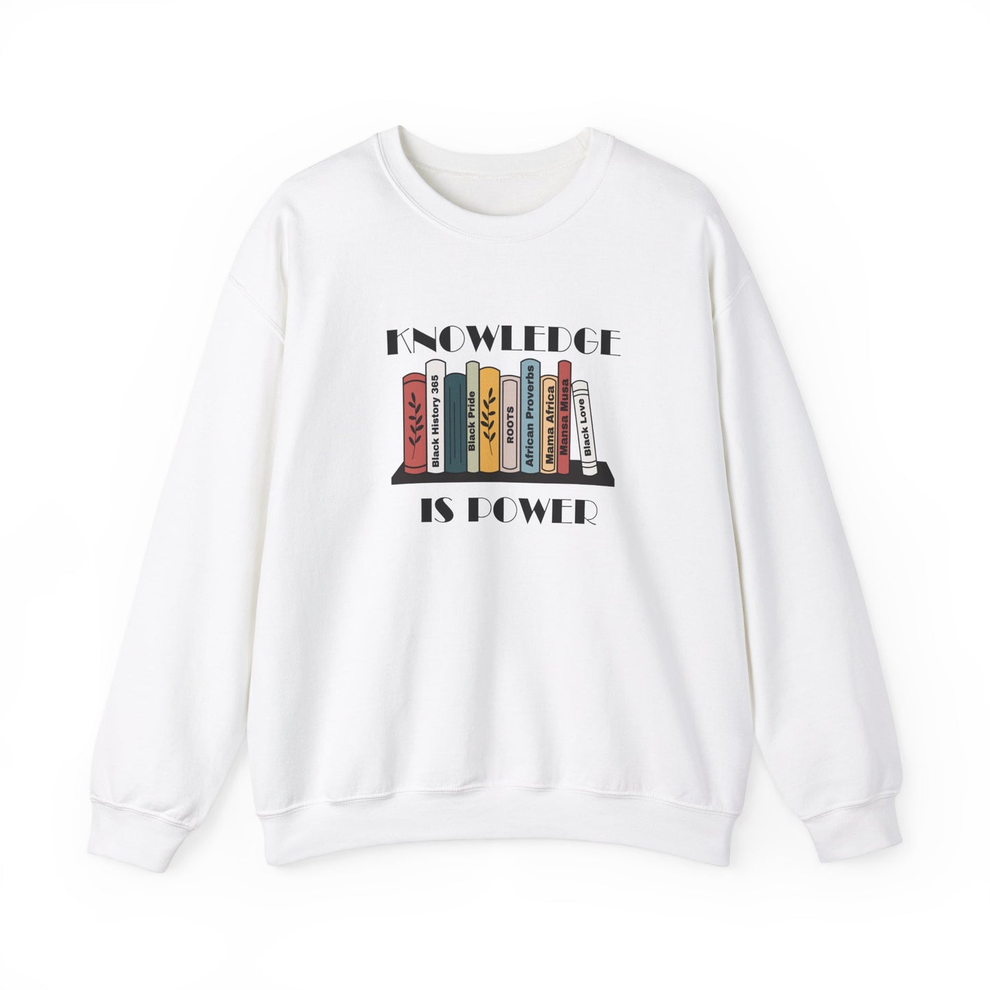 Chefao Knowledge is Power I, Unisex Heavy Blend™ Crewneck Sweatshirt