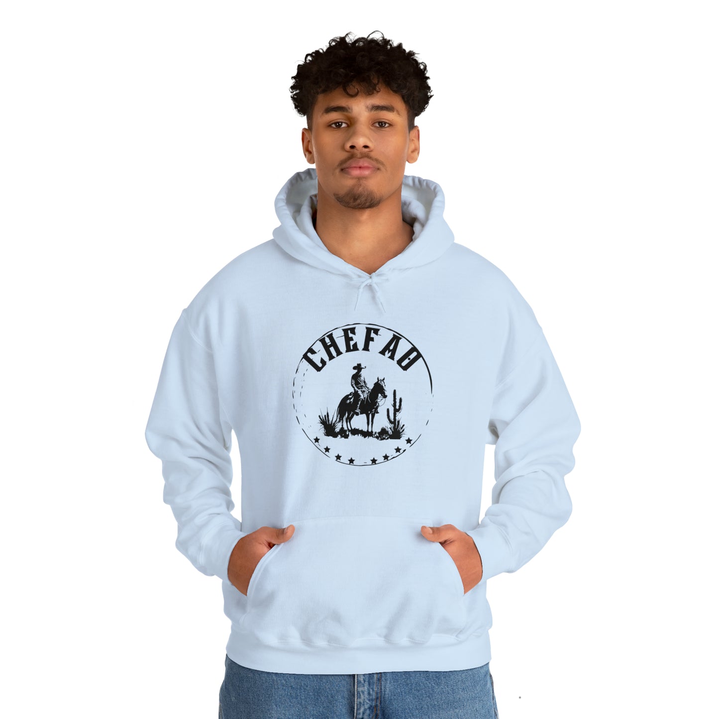 Chefao Cowboy I, Unisex Heavy Blend Hooded Sweatshirt