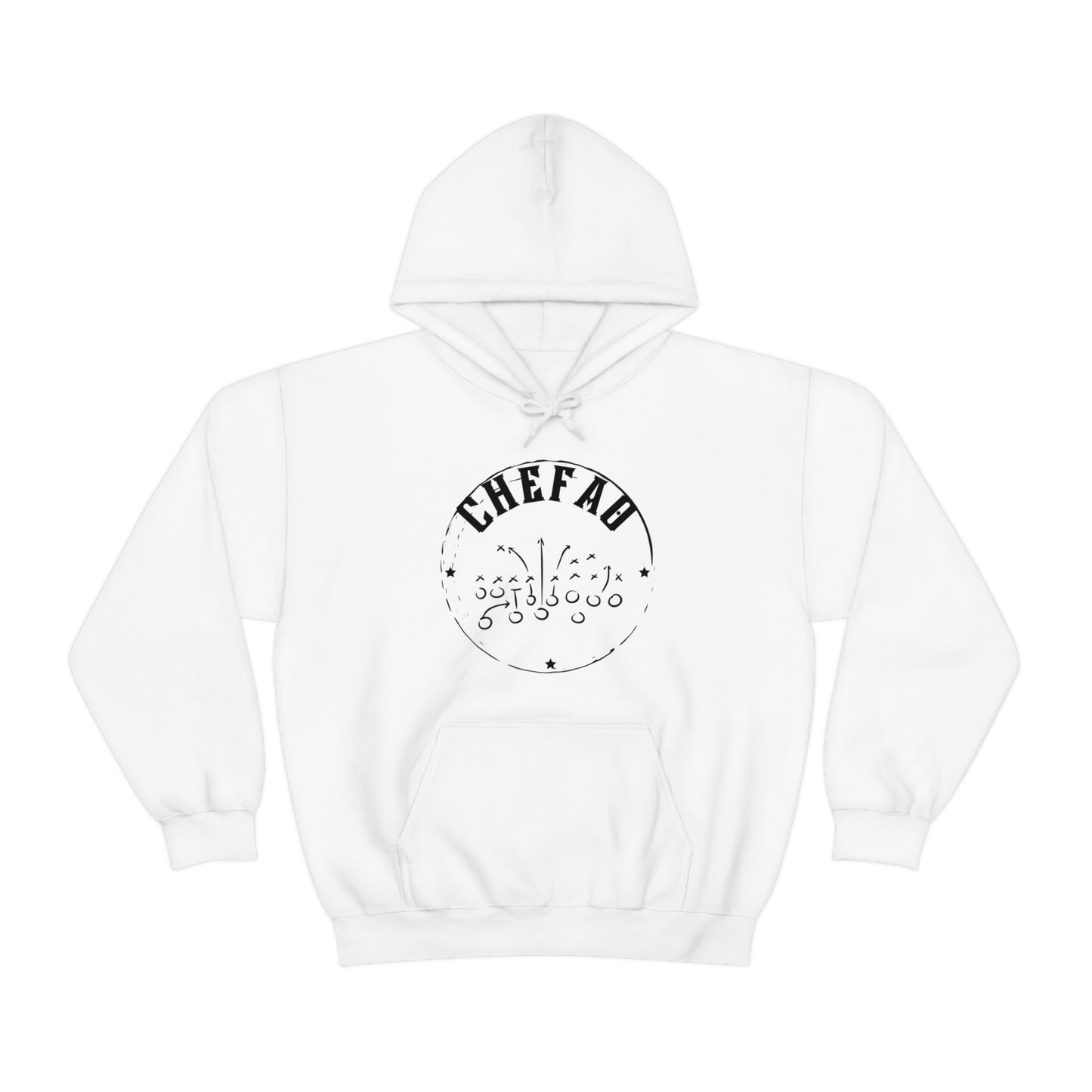 Chefao Football I, Unisex Heavy Blend Hooded Sweatshirt