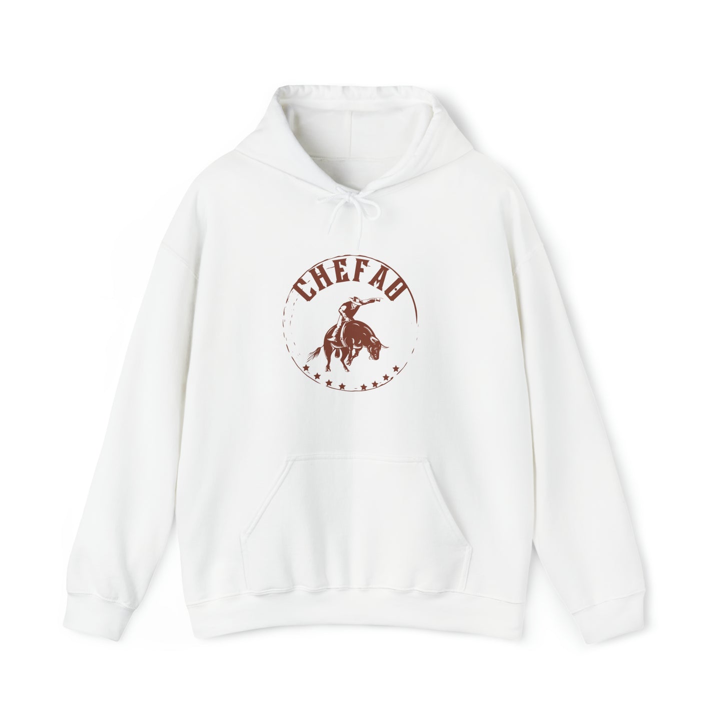 Chefao Bull Riding II, Unisex Heavy Blend Hooded Sweatshirt