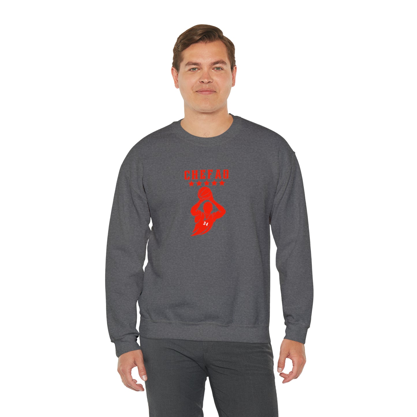 Chefao Basketball Dylan I, Unisex Heavy Blend Crewneck Sweatshirt