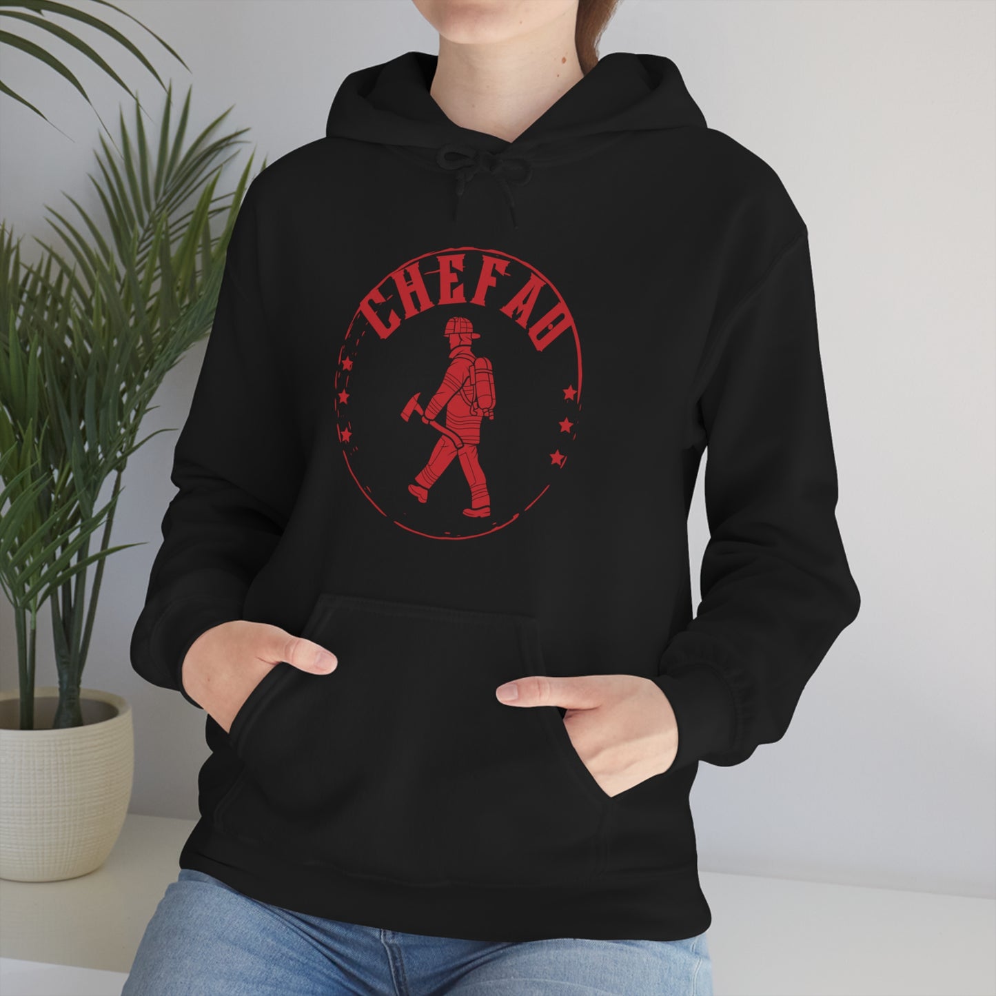 Chefao Fire I, Unisex Heavy Blend Hooded Sweatshirt