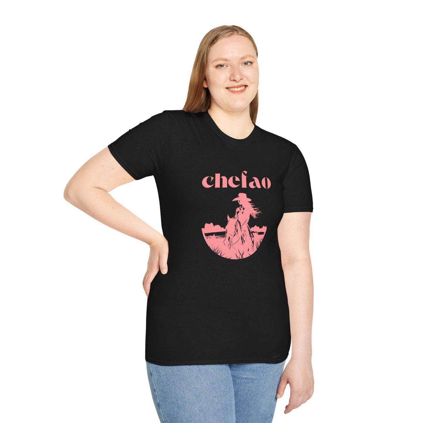 Chefao Cowgirl IV, Unisex Softstyle T-Shirt