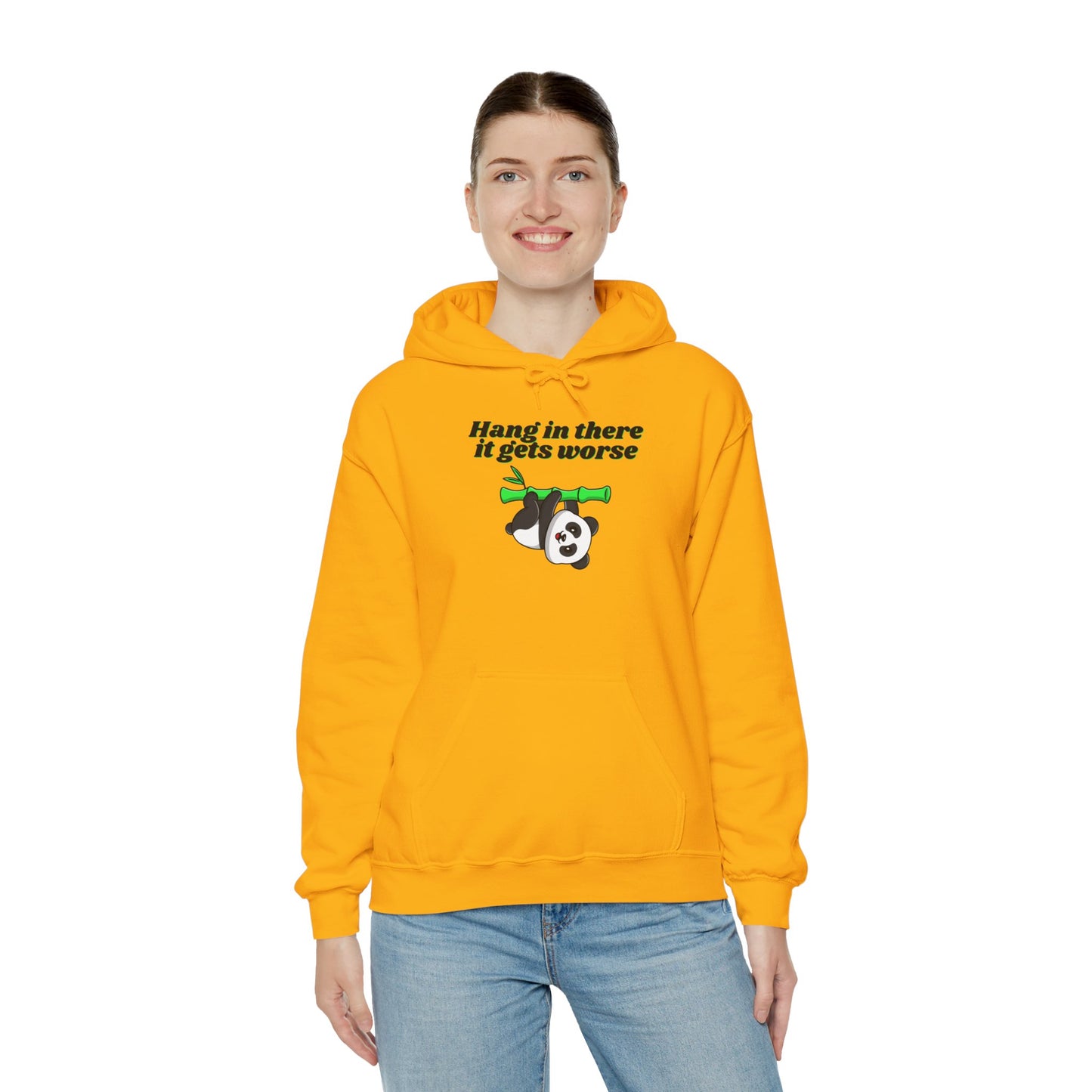 Hang In There It Gets Worse III, Unisex Heavy Blend™ Hooded Sweatshirt