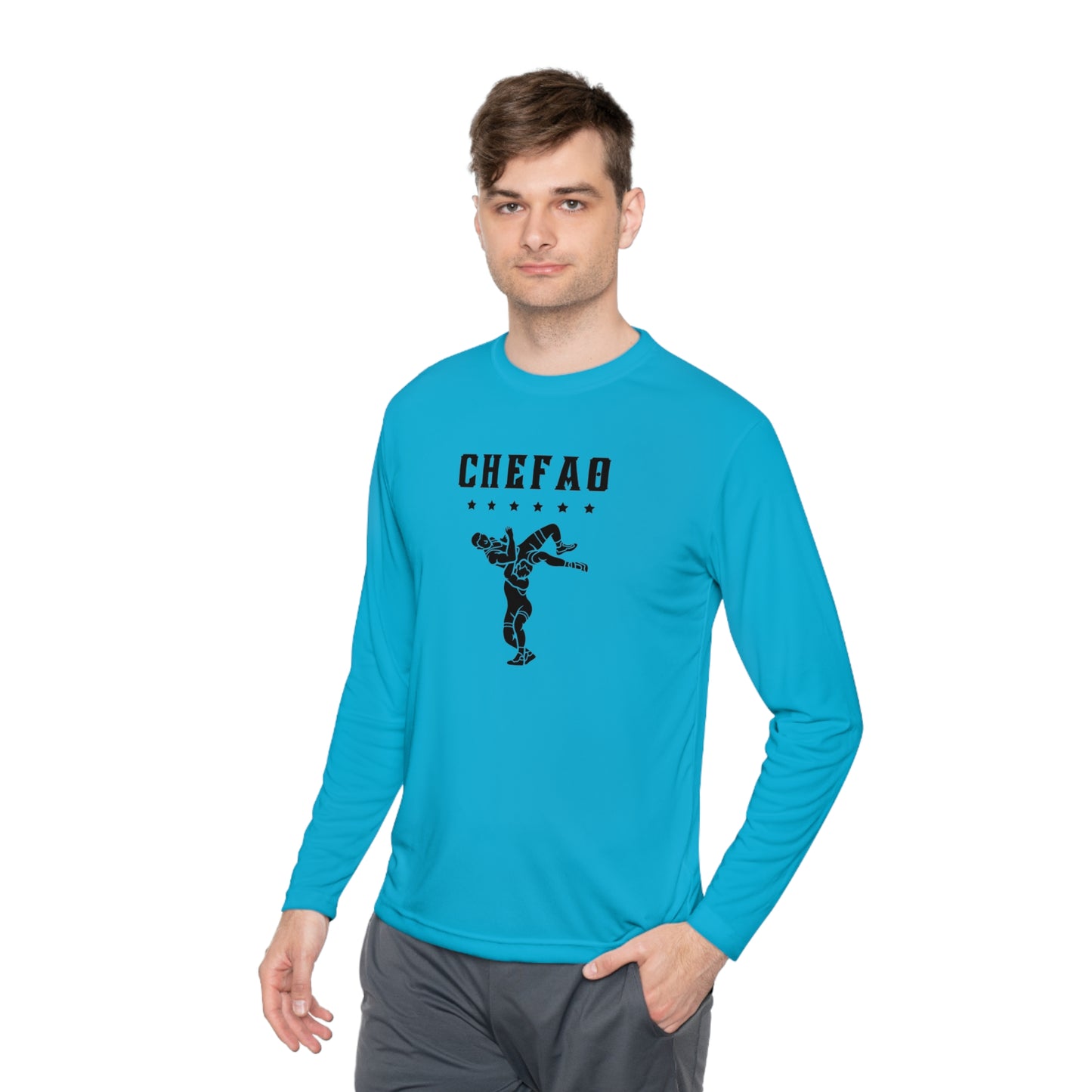 Chefao Wrestling The Nick Edition I, Unisex Lightweight Long Sleeve Tee