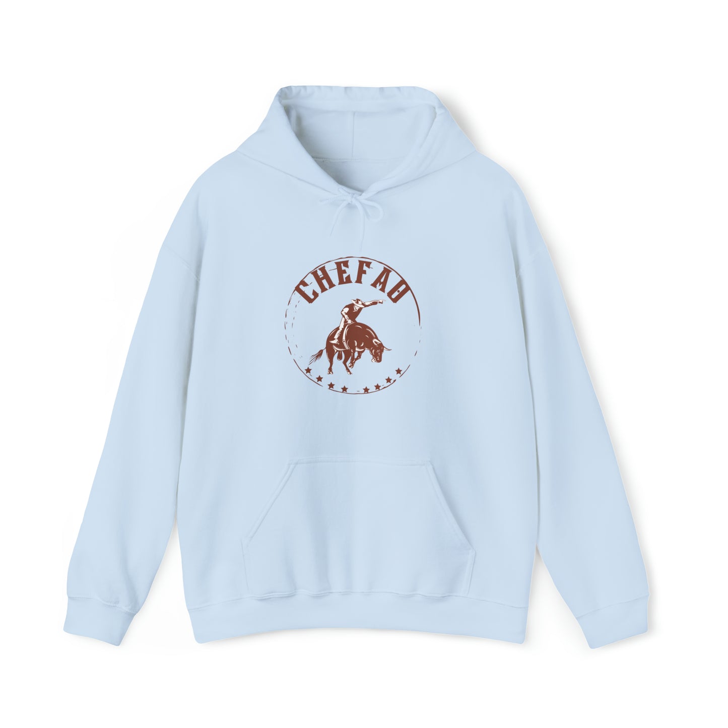 Chefao Bull Riding II, Unisex Heavy Blend Hooded Sweatshirt