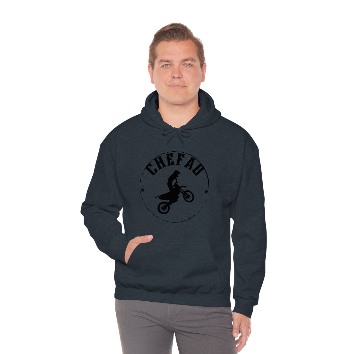 Chefao Motorcross I, Unisex Heavy Blend Hooded Sweatshirt