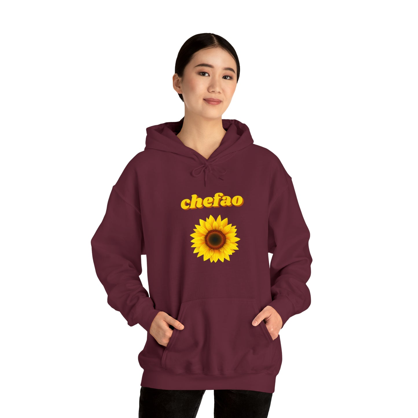 Chefao Sunflower I, Unisex Heavy Blend Hooded Sweatshirt