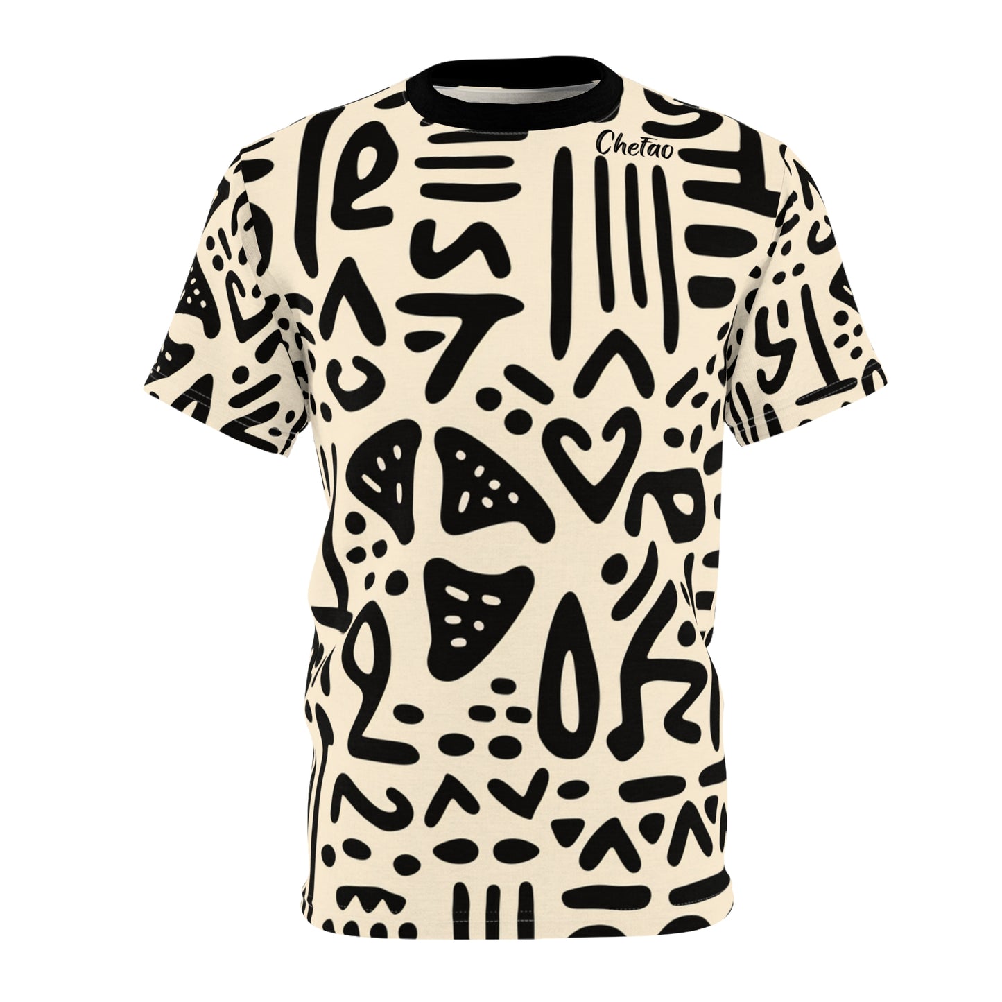 Chefao Bogolan Print I, Unisex Cut & Sew Tee