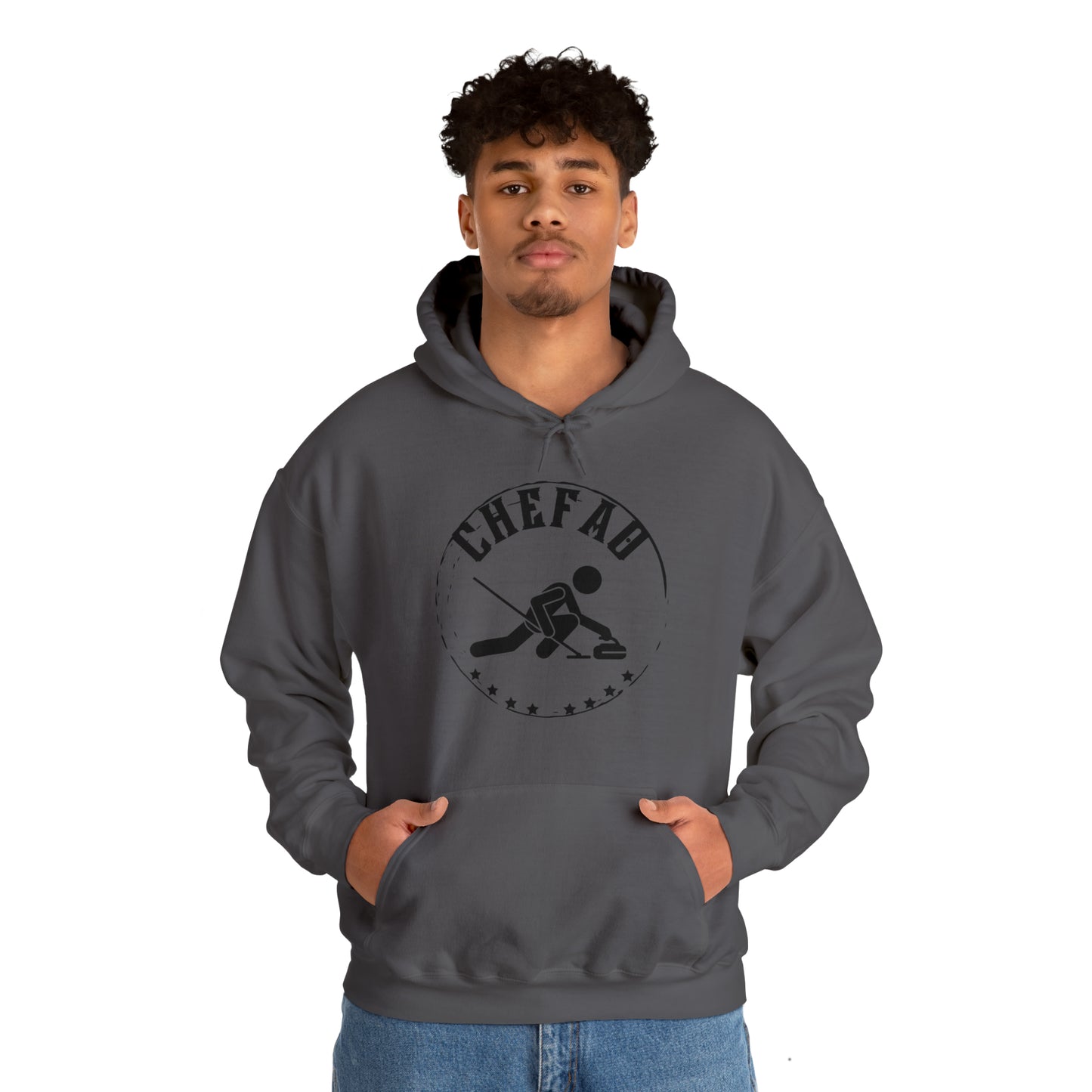 Chefao Curling II, Unisex Heavy Blend Hooded Sweatshirt