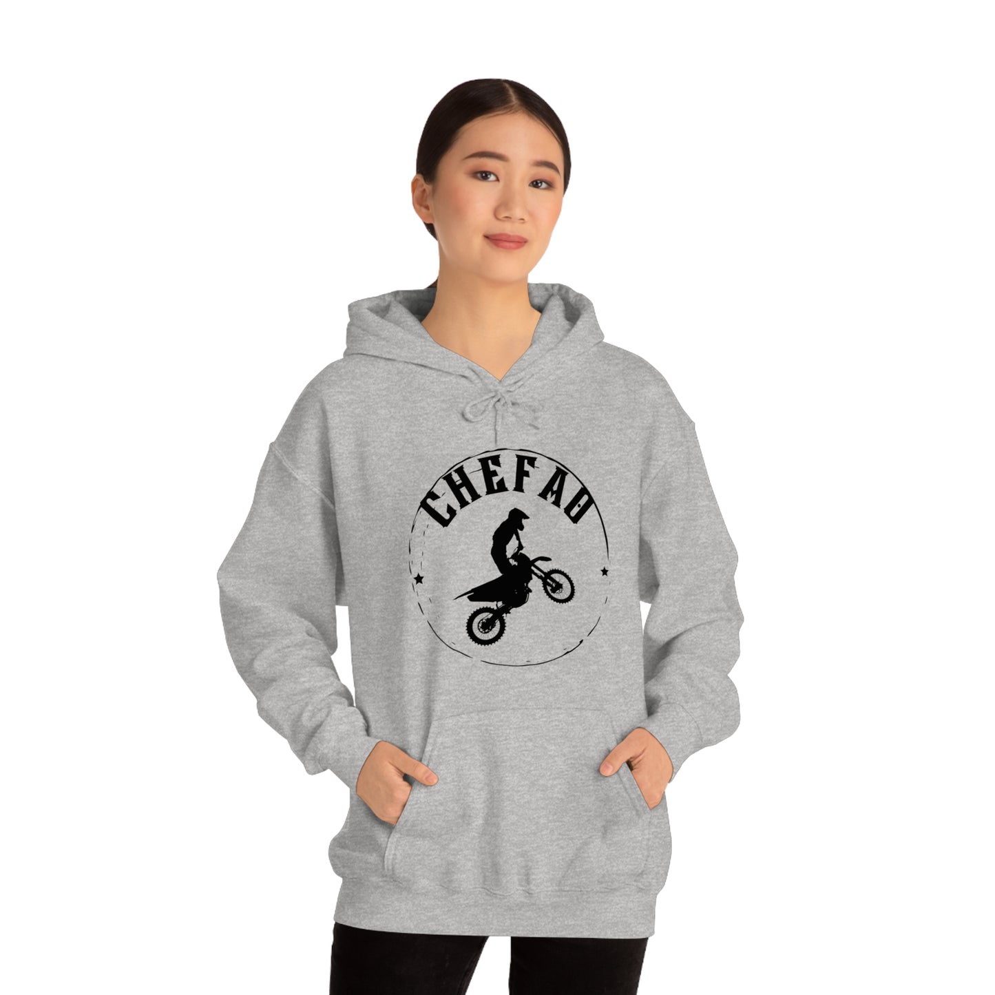 Chefao Motorcross I, Unisex Heavy Blend Hooded Sweatshirt