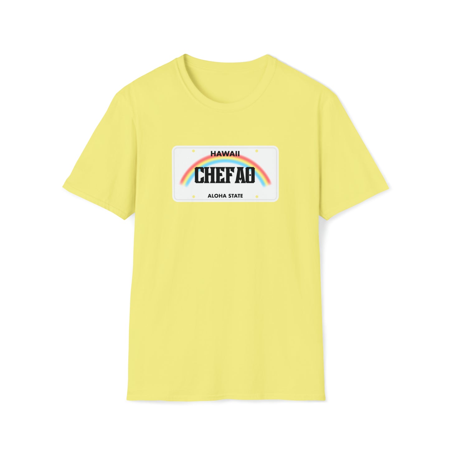 Chefao Hawaii License Plate I, Unisex Softstyle T-Shirt