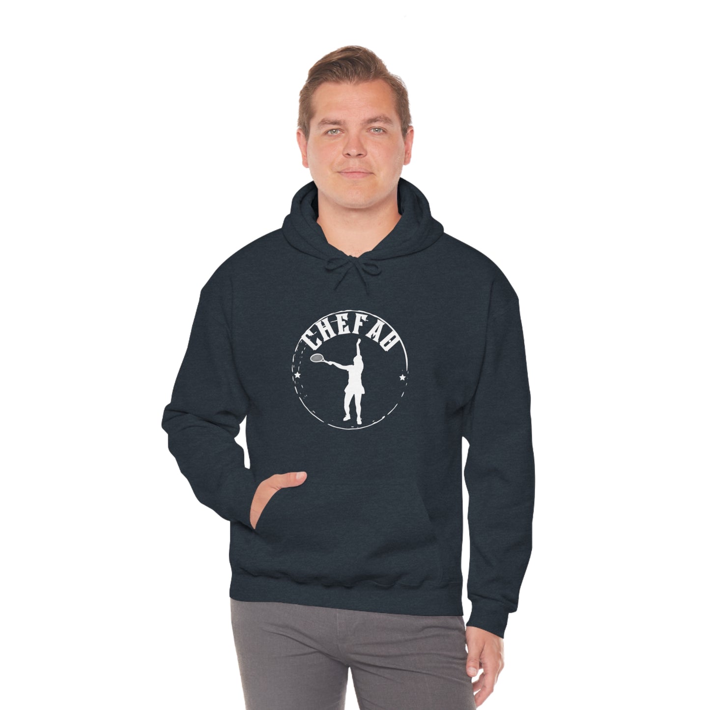 Chefao Tennis I, Unisex Heavy Blend Hooded Sweatshirt