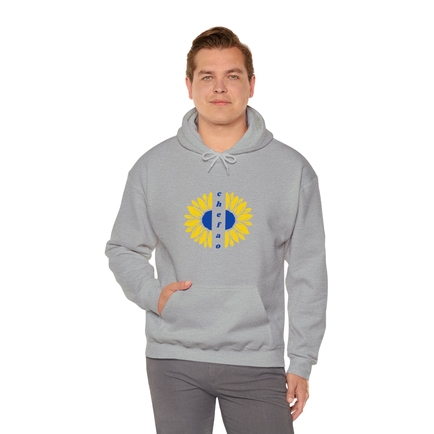 Chefao Sunflower II, Unisex Heavy Blend Hooded Sweatshirt