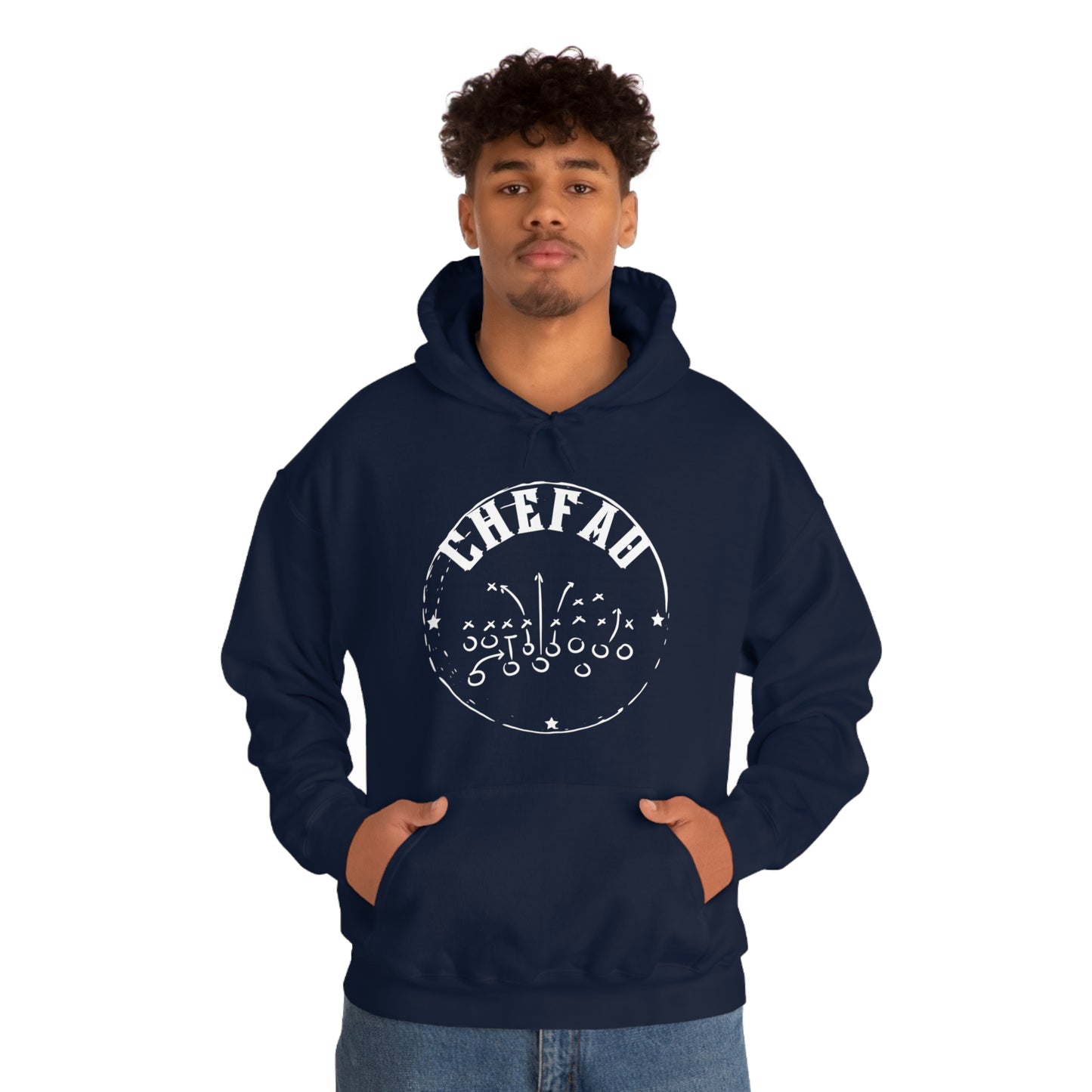 Chefao Football I, Unisex Heavy Blend Hooded Sweatshirt