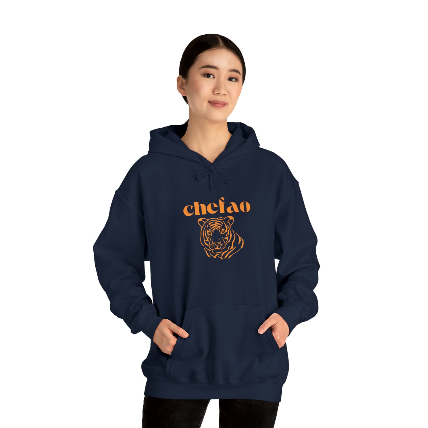 Chefao Tiger I, Unisex Heavy Blend Hooded Sweatshirt