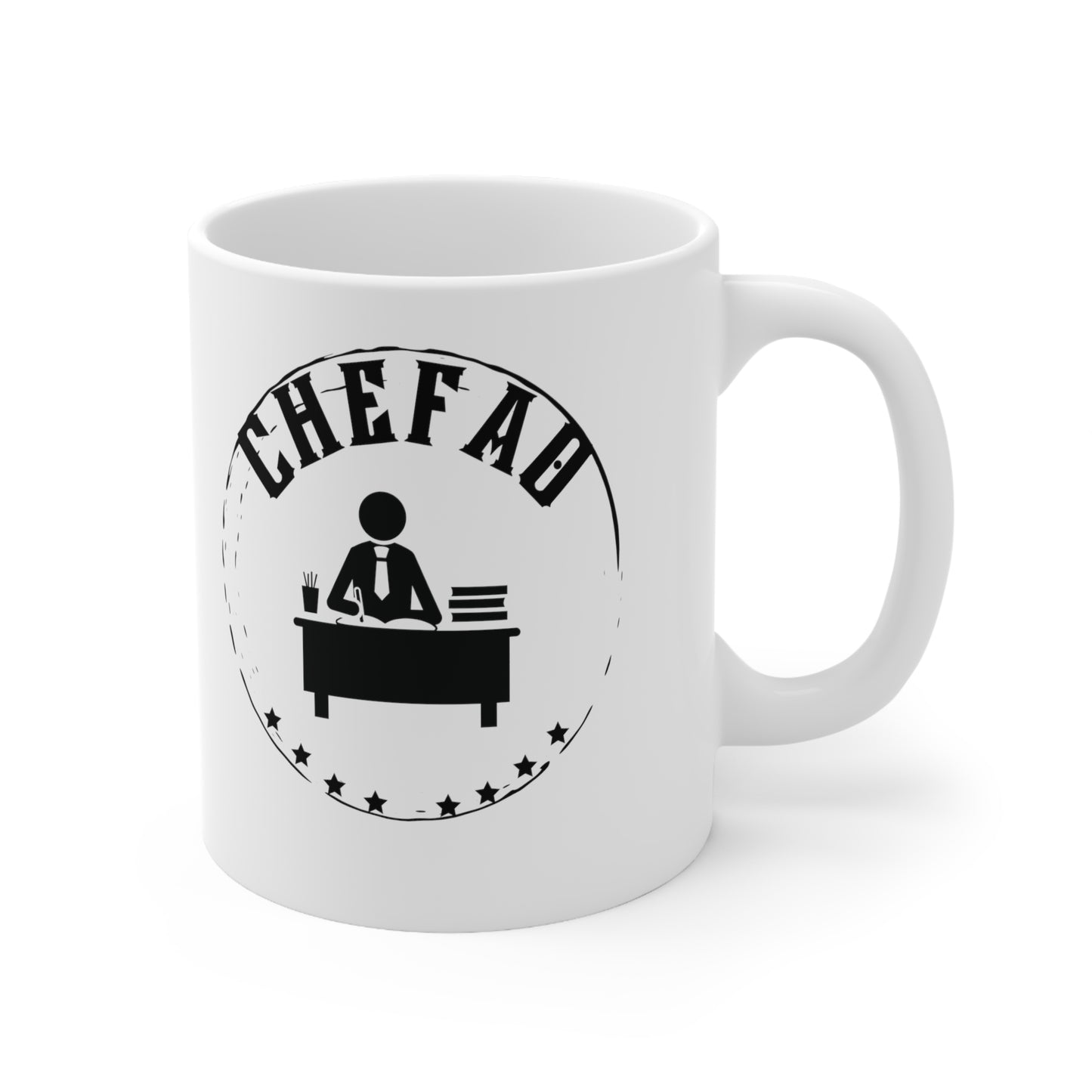 Chefao Teacher V, White Coffee Mug, 11oz