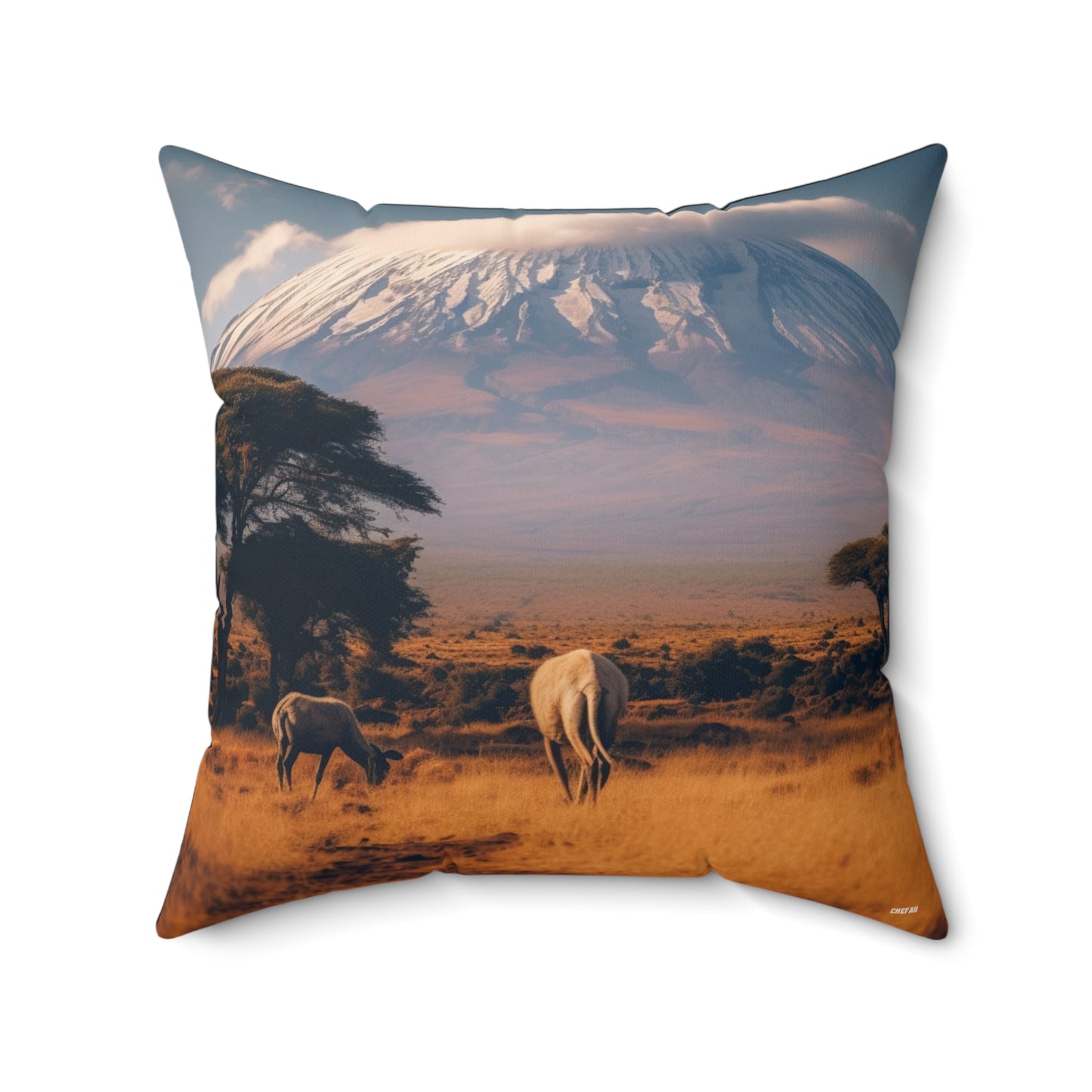 Kilimanjaro, Spun Polyester Square Pillow