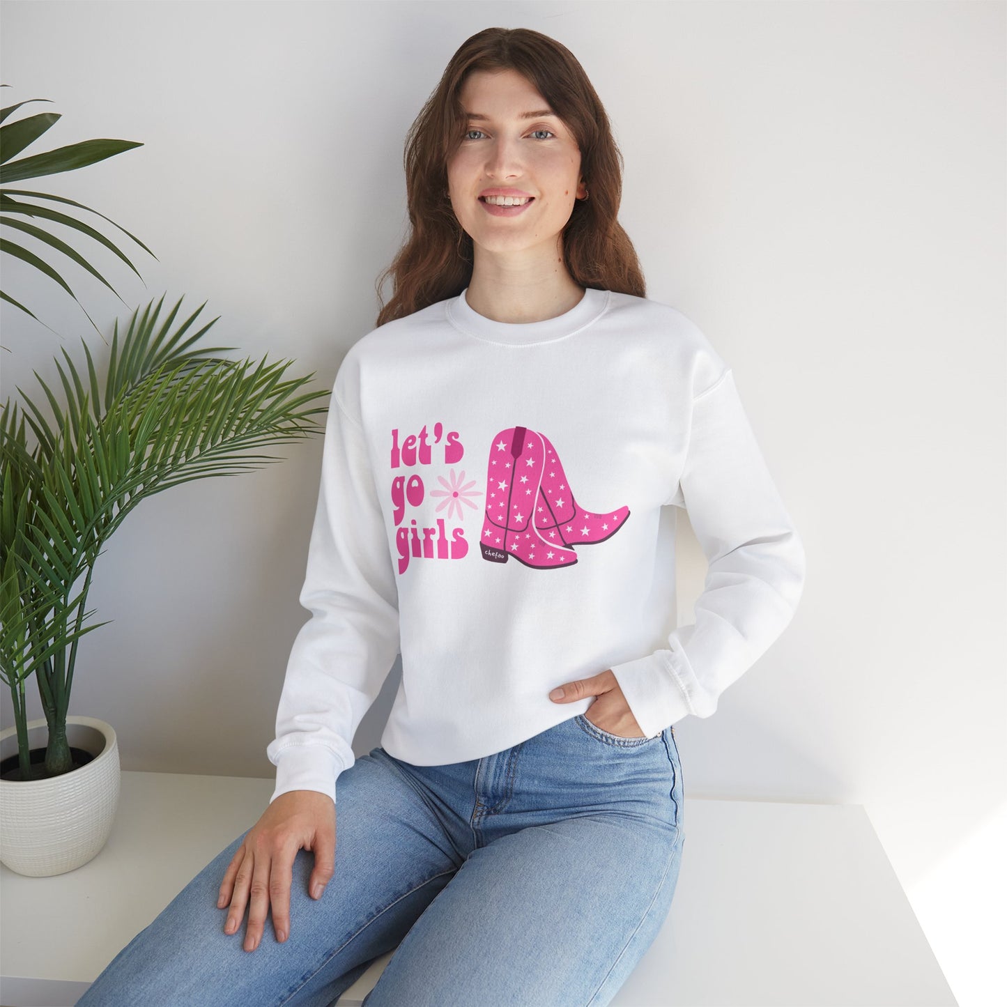 Let's Go Girls, Unisex Heavy Blend Crewneck Sweatshirt