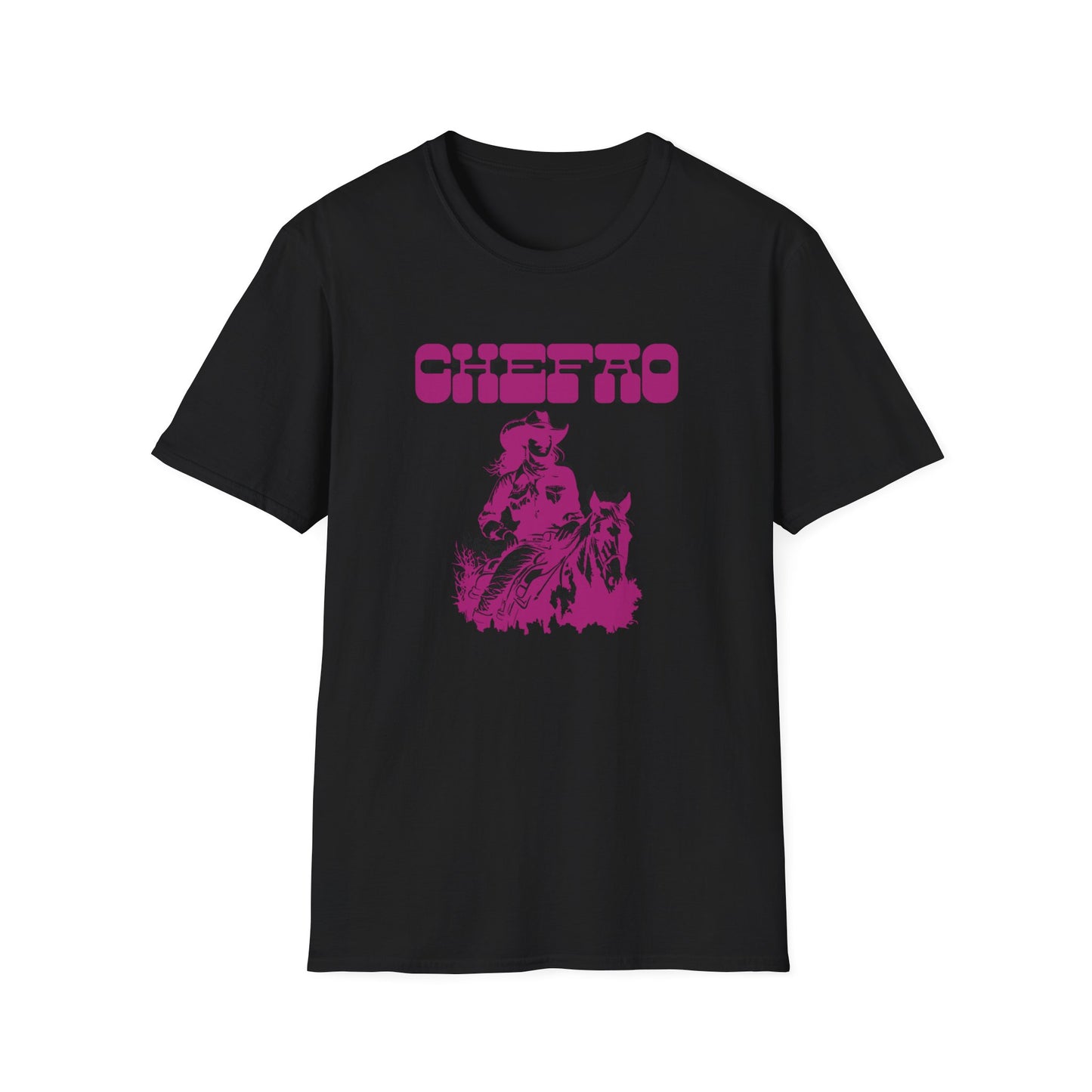 Chefao Cowgirl V, Unisex Softstyle T-Shirt