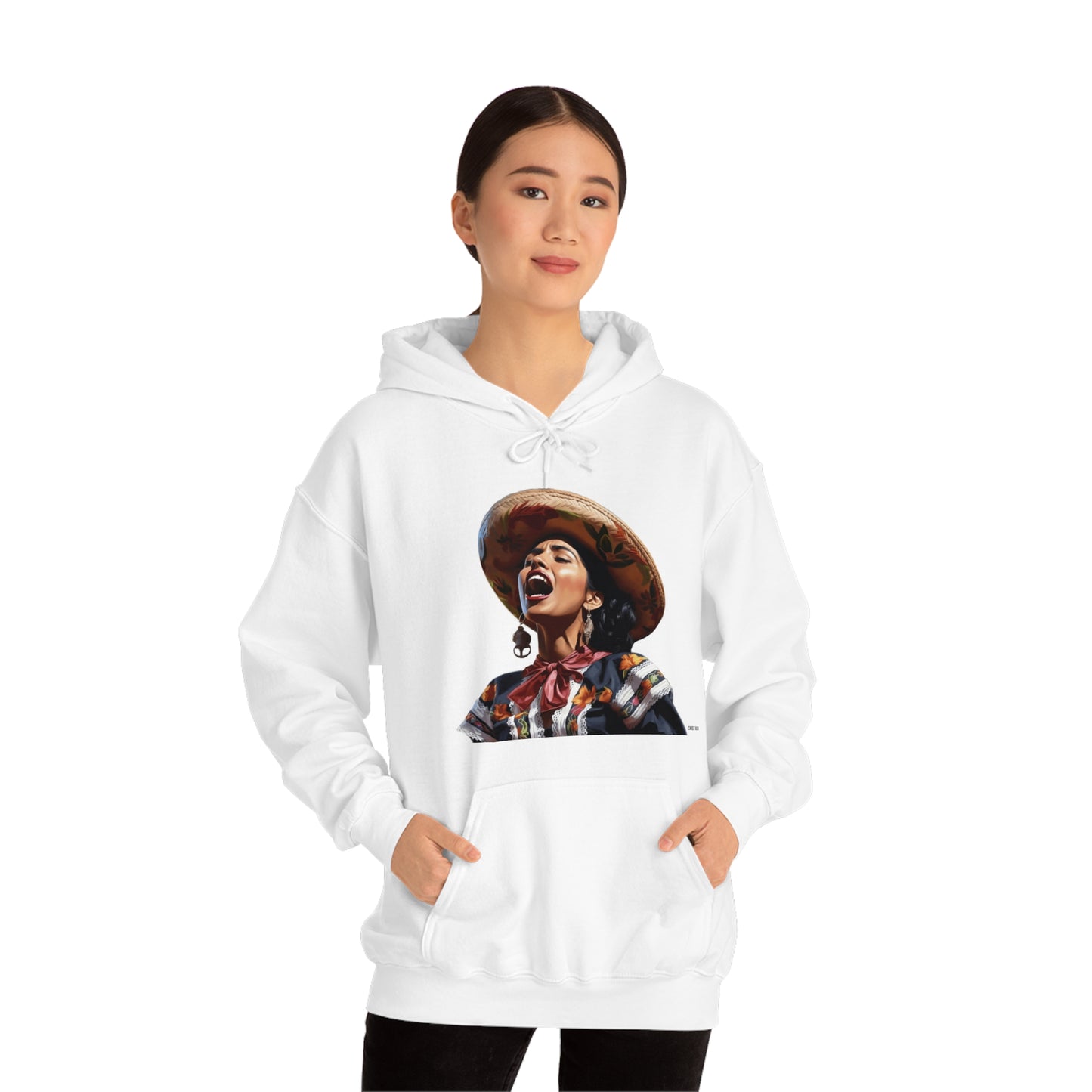 Mariachi Woman, Unisex Heavy Blend Hooded Sweatshirt