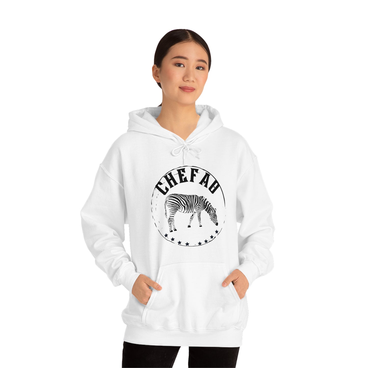 Chefao Zebra I, Unisex Heavy Blend Hooded Sweatshirt