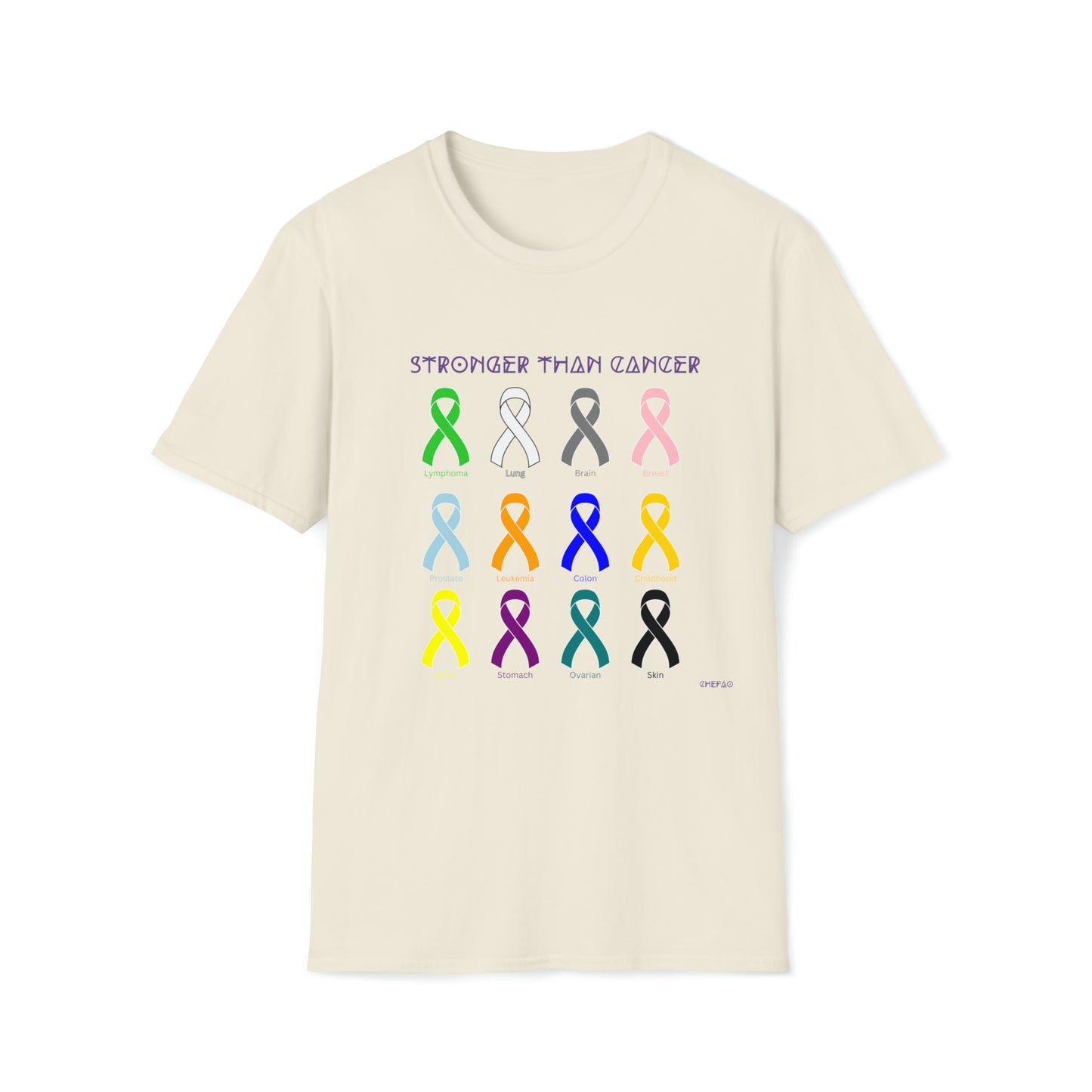 Chefao Stronger Than Cancer I, Unisex Softstyle T-Shirt