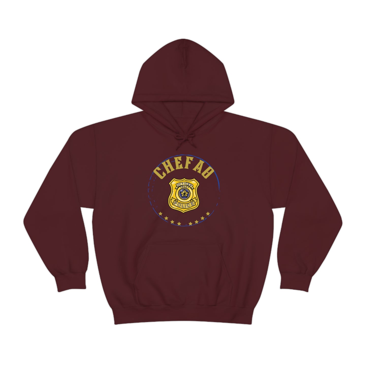 Chefao Police I, Unisex Heavy Blend Hooded Sweatshirt