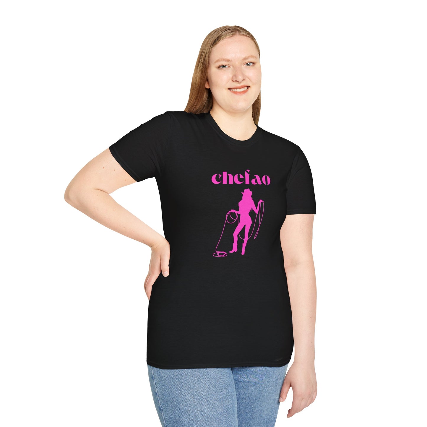 Chefao Cowgirl III, Unisex Softstyle T-Shirt