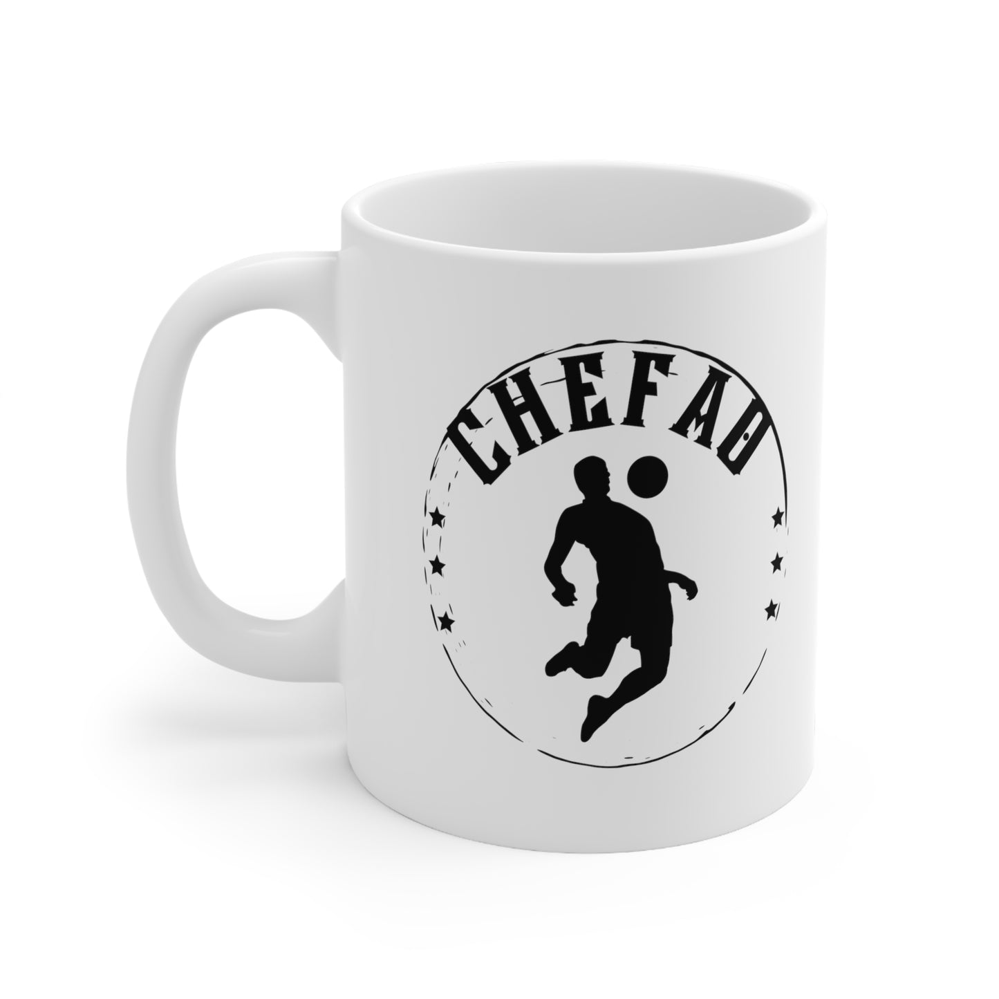 Chefao Soccer IV, White Coffee Mug 11oz