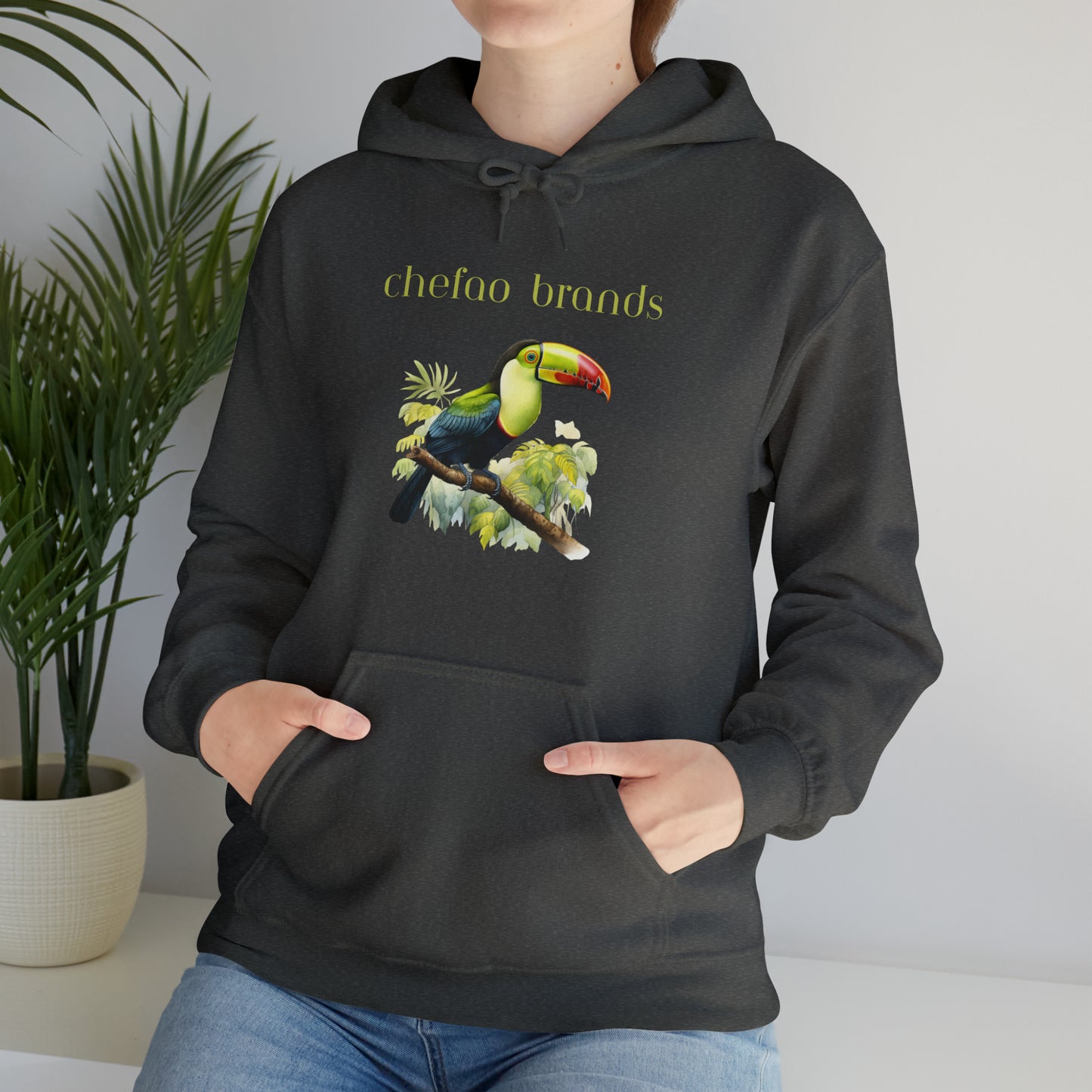 Keel Billed Toucan I, Unisex Heavy Blend Hooded Sweatshirt