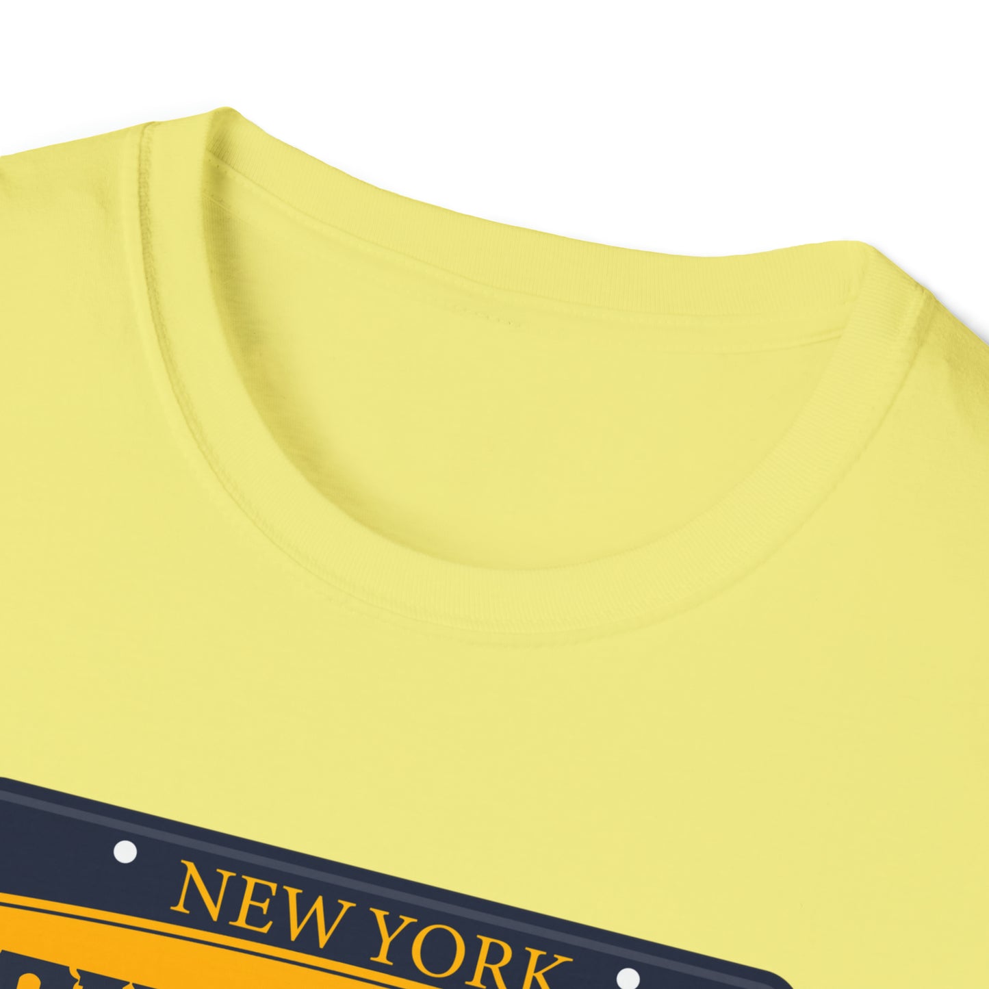 Chefao New York License Plate I, Unisex Softstyle T-Shirt