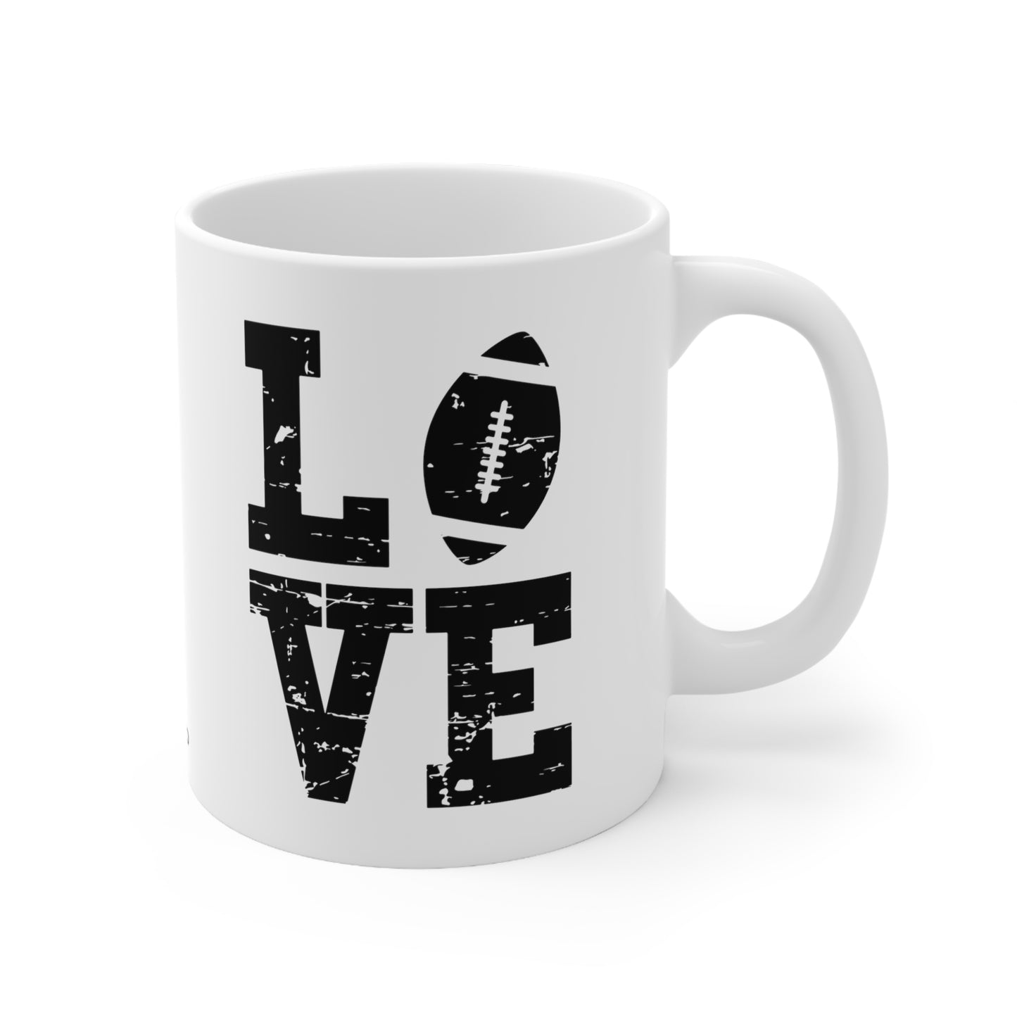 Chefao Love Footbal I, White Coffee Mug, 11oz