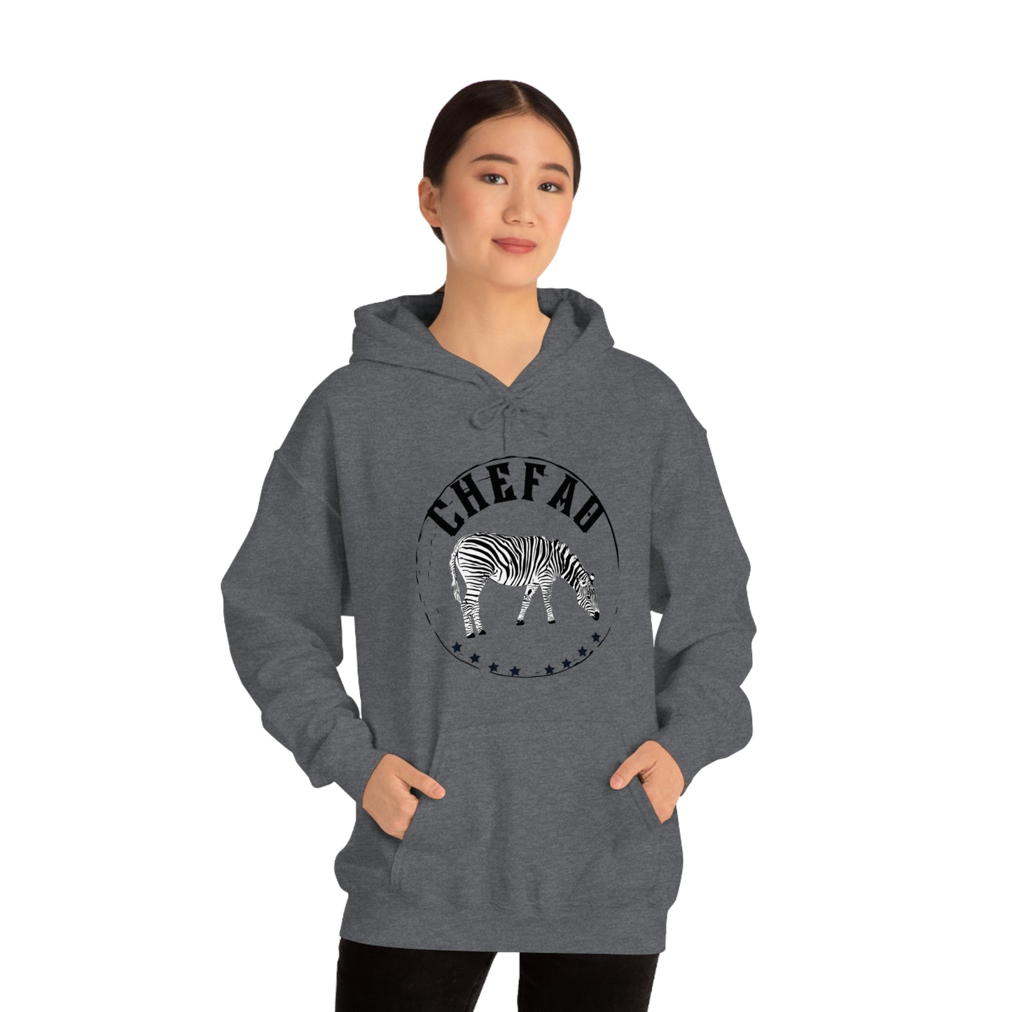 Chefao Zebra I, Unisex Heavy Blend Hooded Sweatshirt