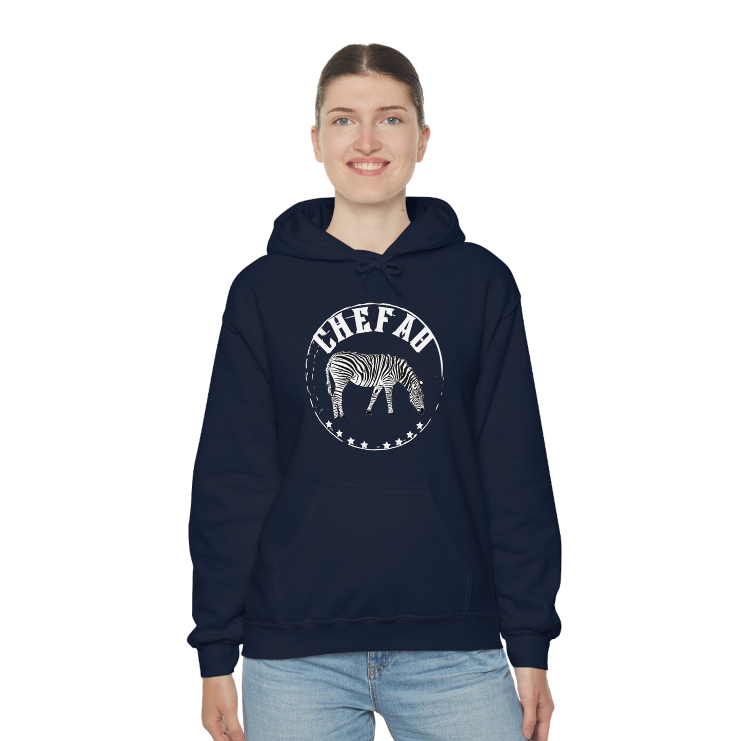 Chefao Zebra I, Unisex Heavy Blend Hooded Sweatshirt