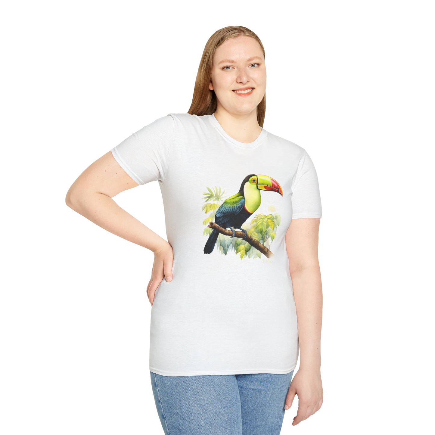 Keel Billed Toucan I,, Unisex Softstyle T-Shirt