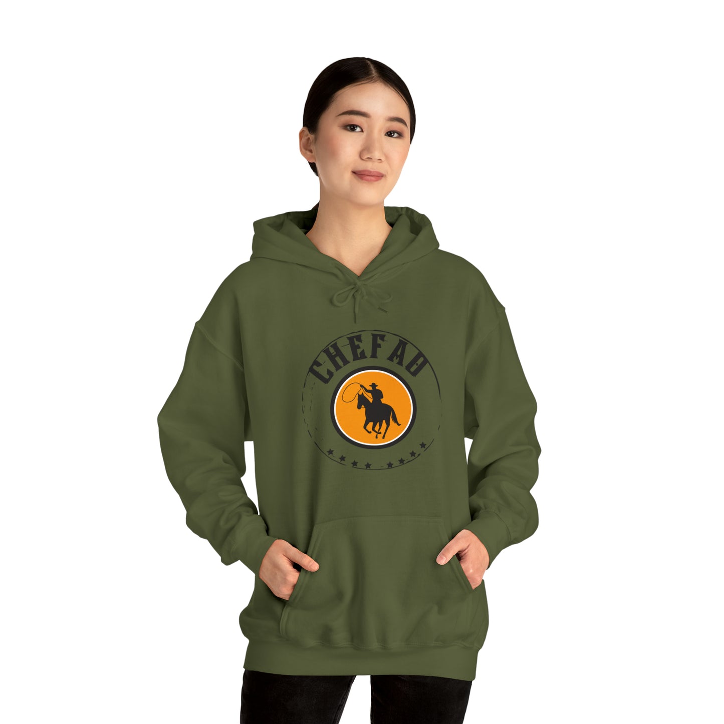 Chefao Cowboy II, Unisex Heavy Blend Hooded Sweatshirt