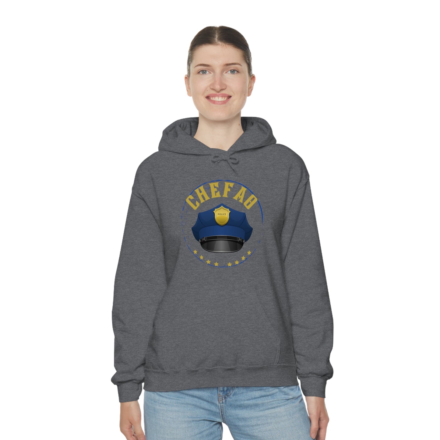 Chefao Police III, Unisex Heavy Blend Hooded Sweatshirt