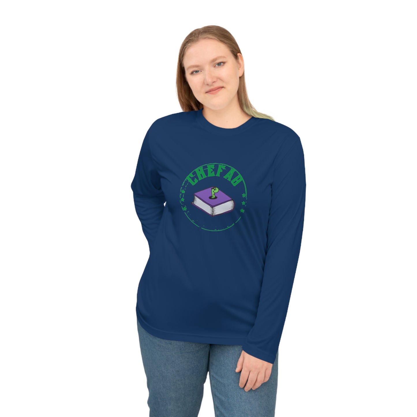 Chefao Bookworm I, Unisex Performance Long Sleeve Shirt