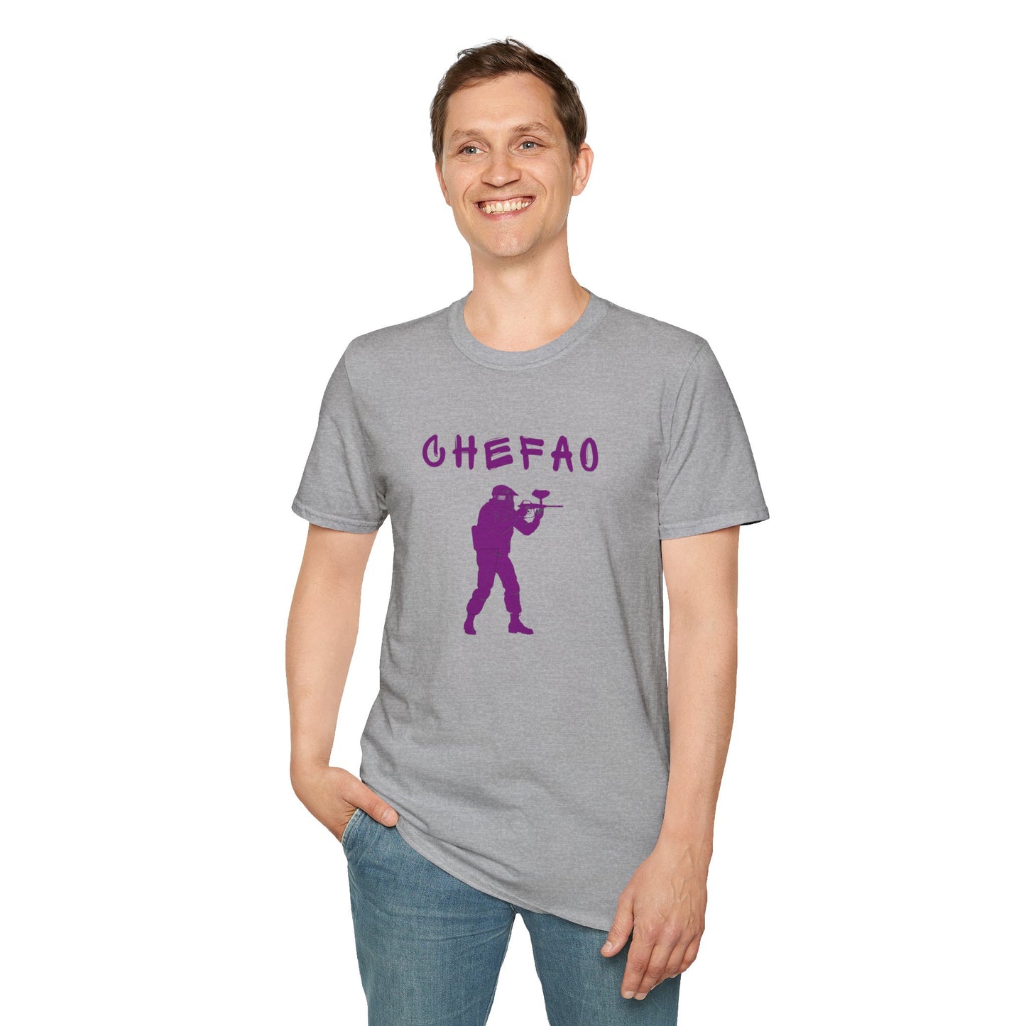 Chefao Paintball I, Unisex Softstyle T-Shirt