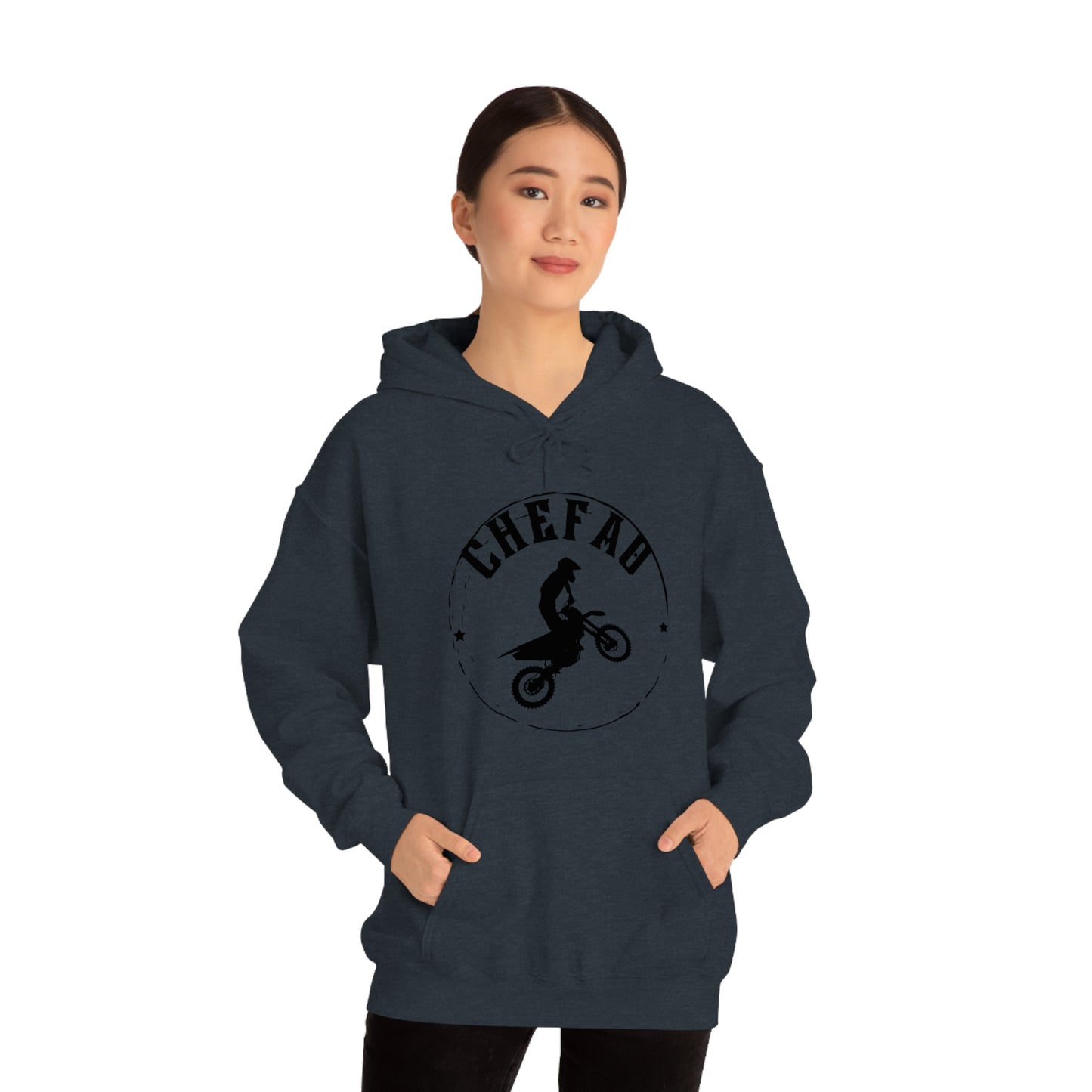 Chefao Motorcross I, Unisex Heavy Blend Hooded Sweatshirt