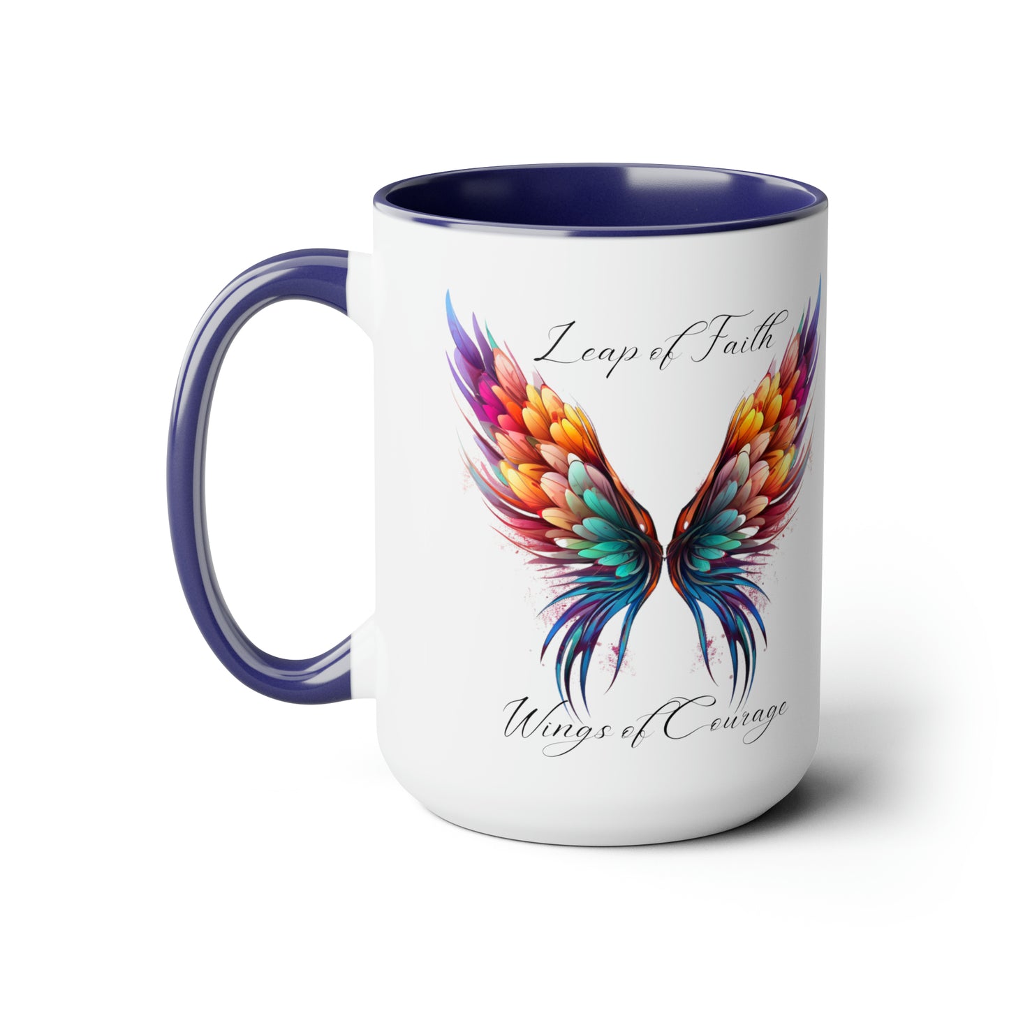 Leap of Faith, Wings of Courage, Coffee Mug, 15oz