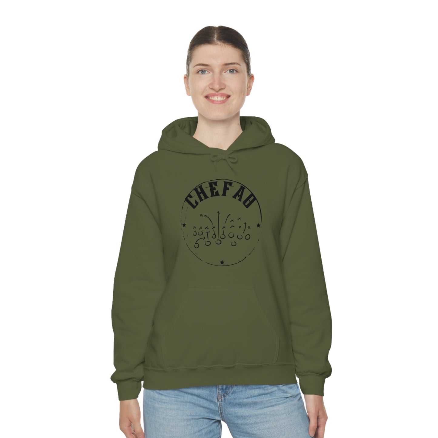 Chefao Football I, Unisex Heavy Blend Hooded Sweatshirt