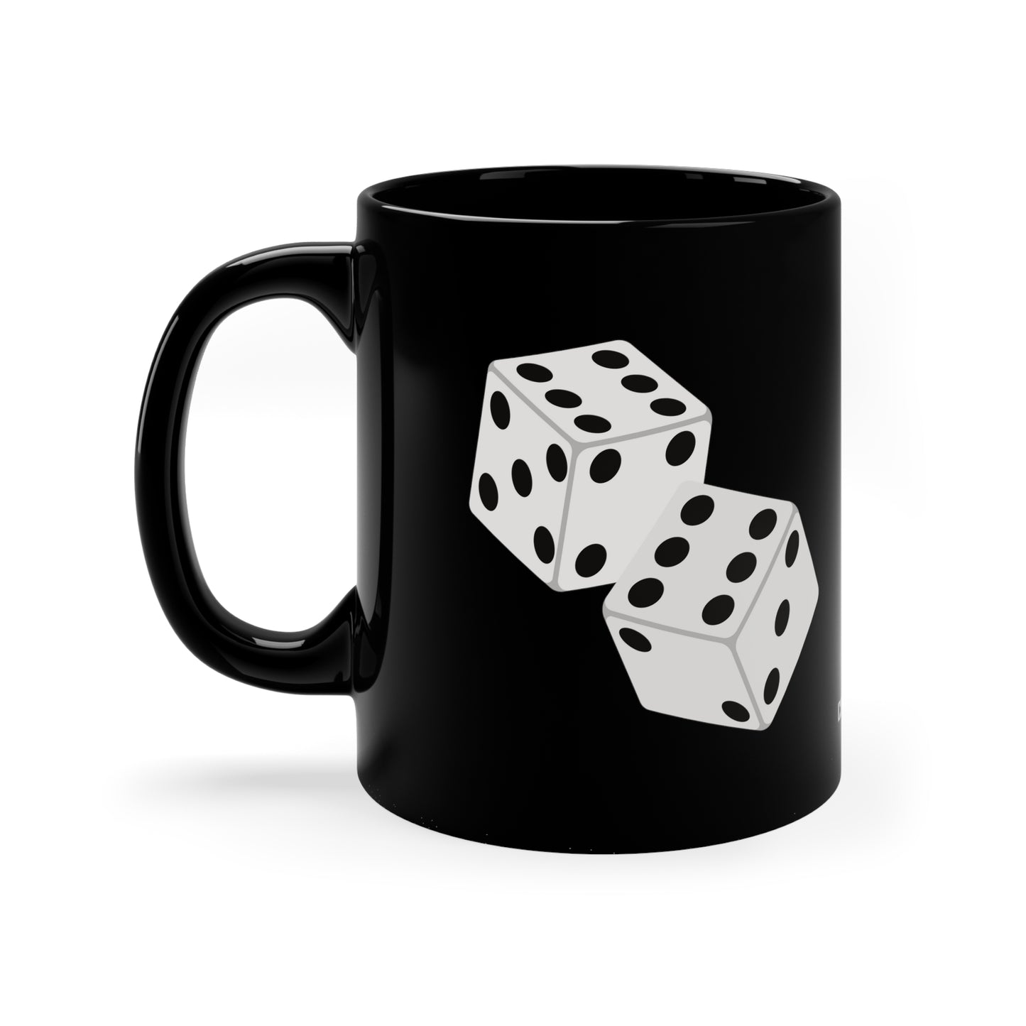 Dice I, Black Coffee Mug, 11oz