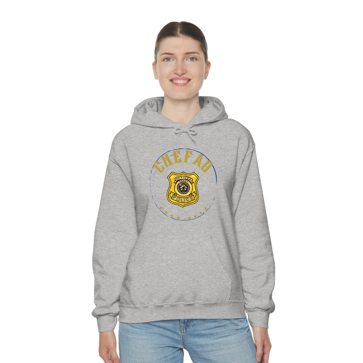 Chefao Police I, Unisex Heavy Blend Hooded Sweatshirt