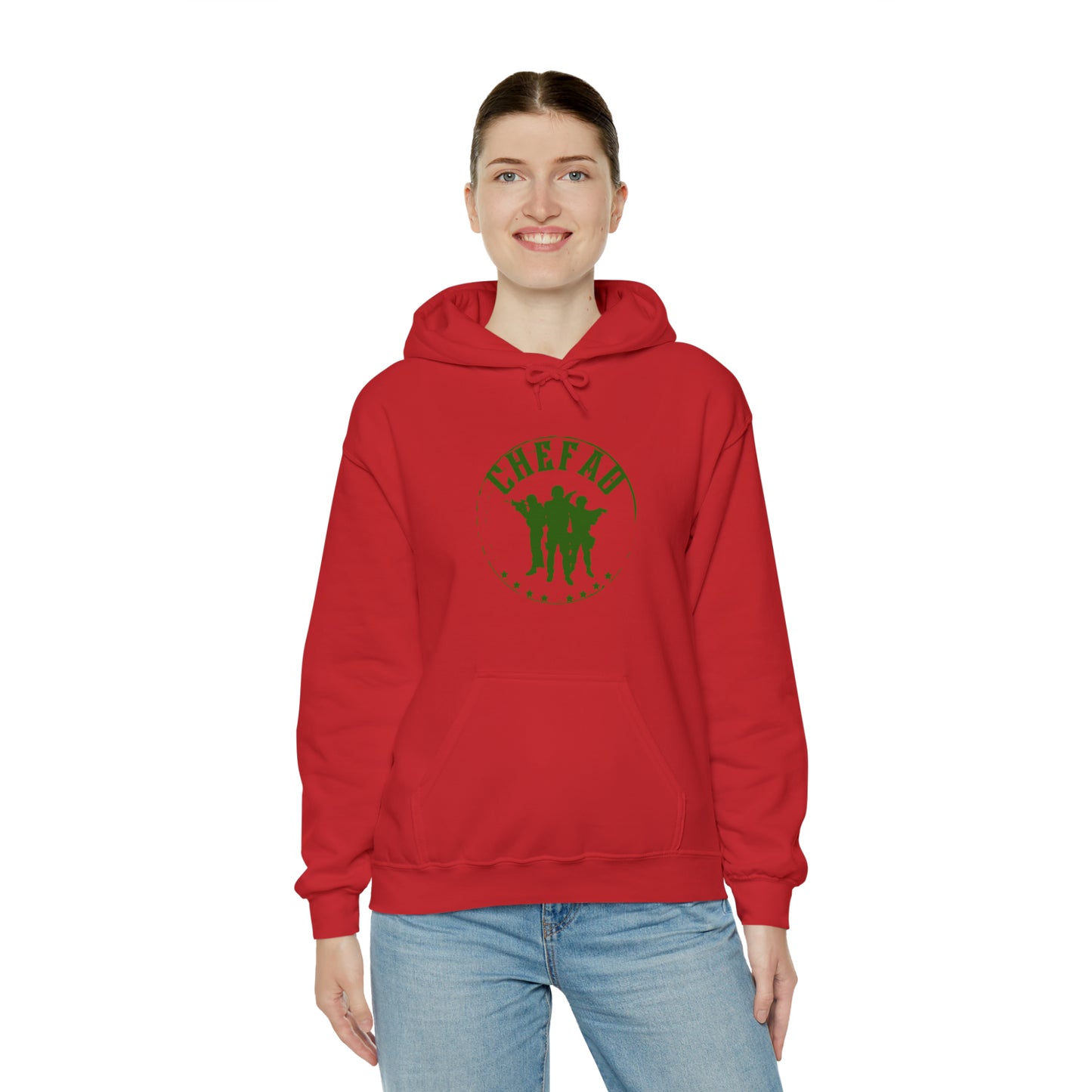 Chefao Military I, Unisex Heavy Blend Hooded Sweatshirt