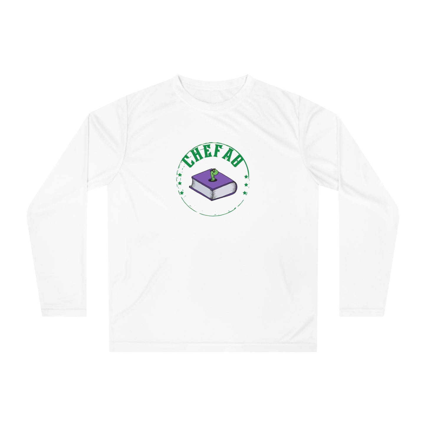 Chefao Bookworm I, Unisex Performance Long Sleeve Shirt