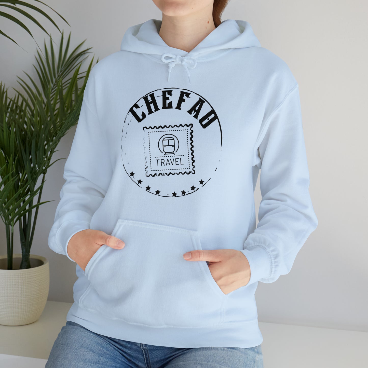 Chefao Travel II, Unisex Heavy Blend Hooded Sweatshirt